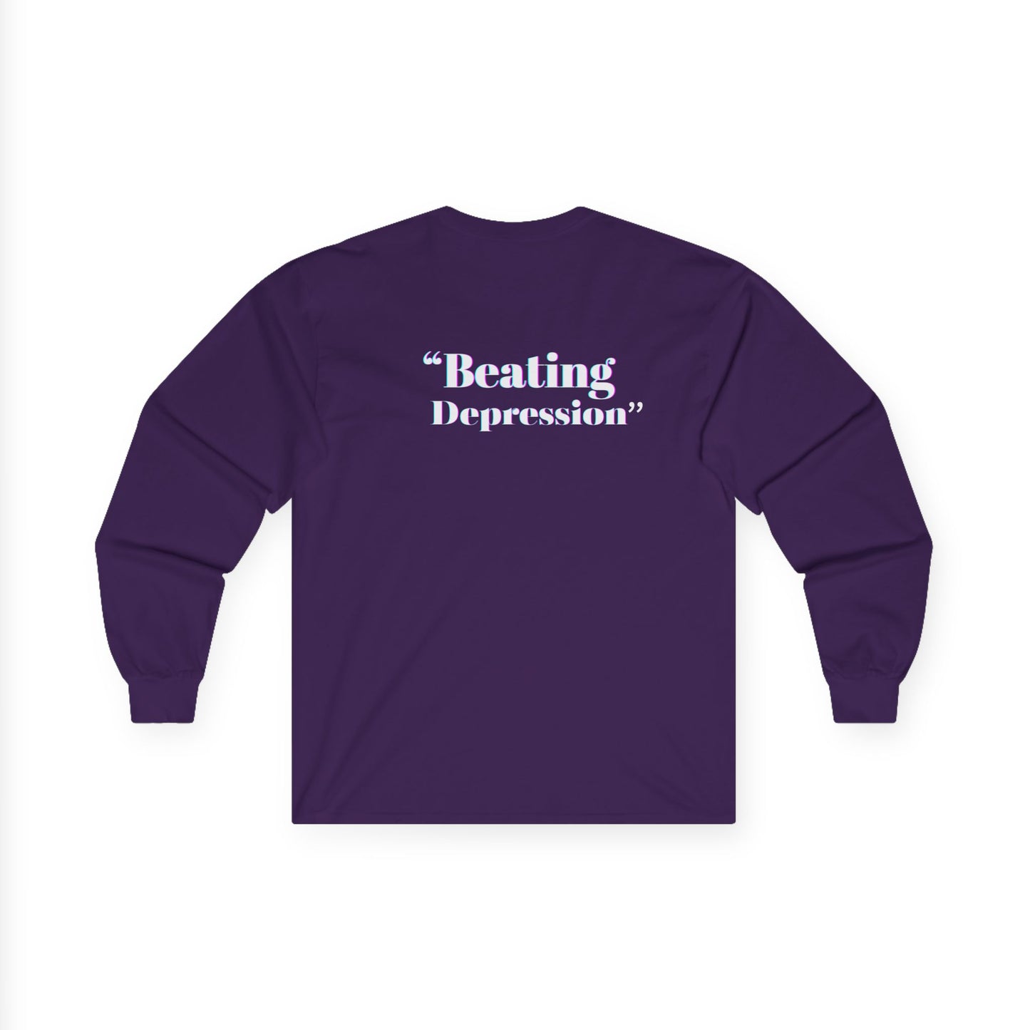 Unisex Long Sleeve Tee - 'Beating Depression' Motivational Shirt