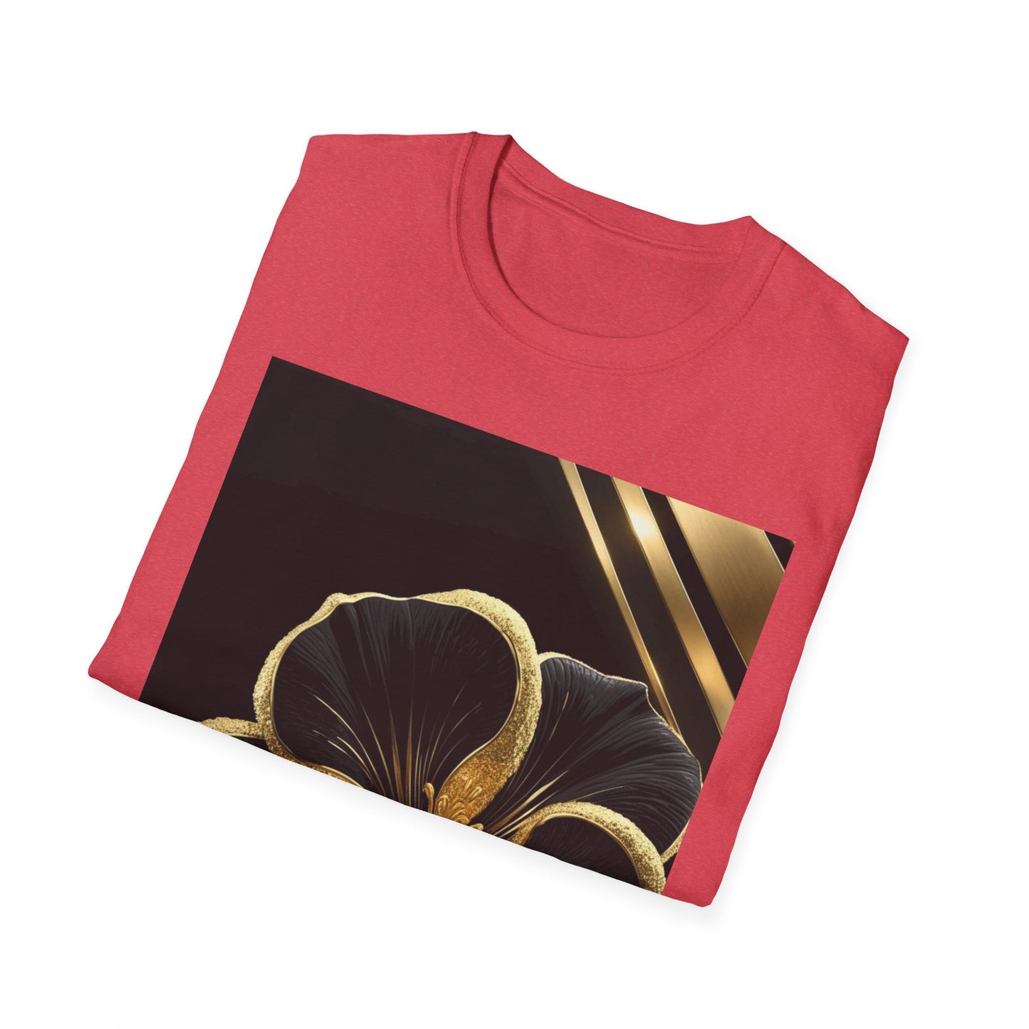 Elegant Floral T-Shirt | Softstyle Tee, Gift for Her