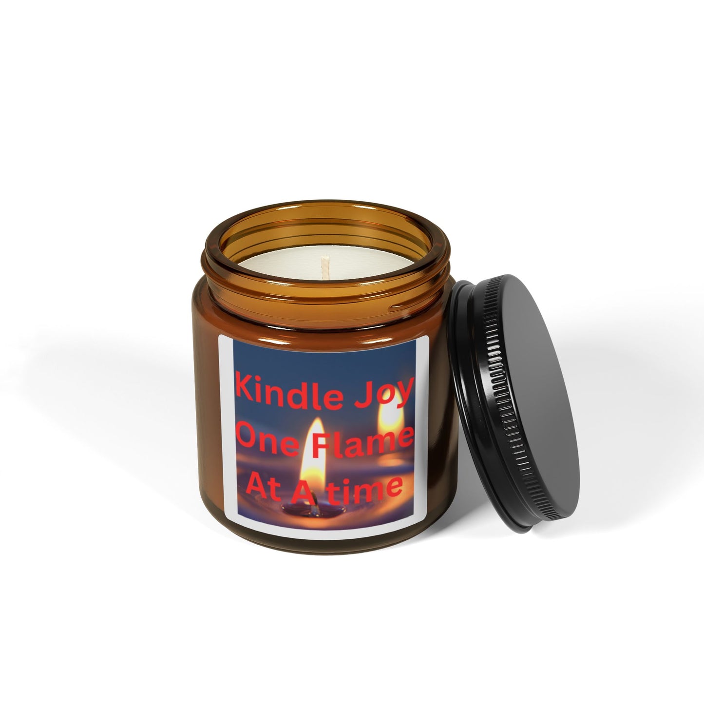 Scented Soy Candle (Multi-Size, Amber Jar)