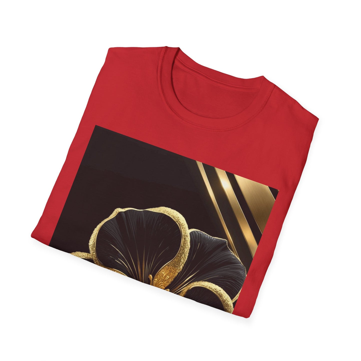 Elegant Floral T-Shirt | Softstyle Tee, Gift for Her