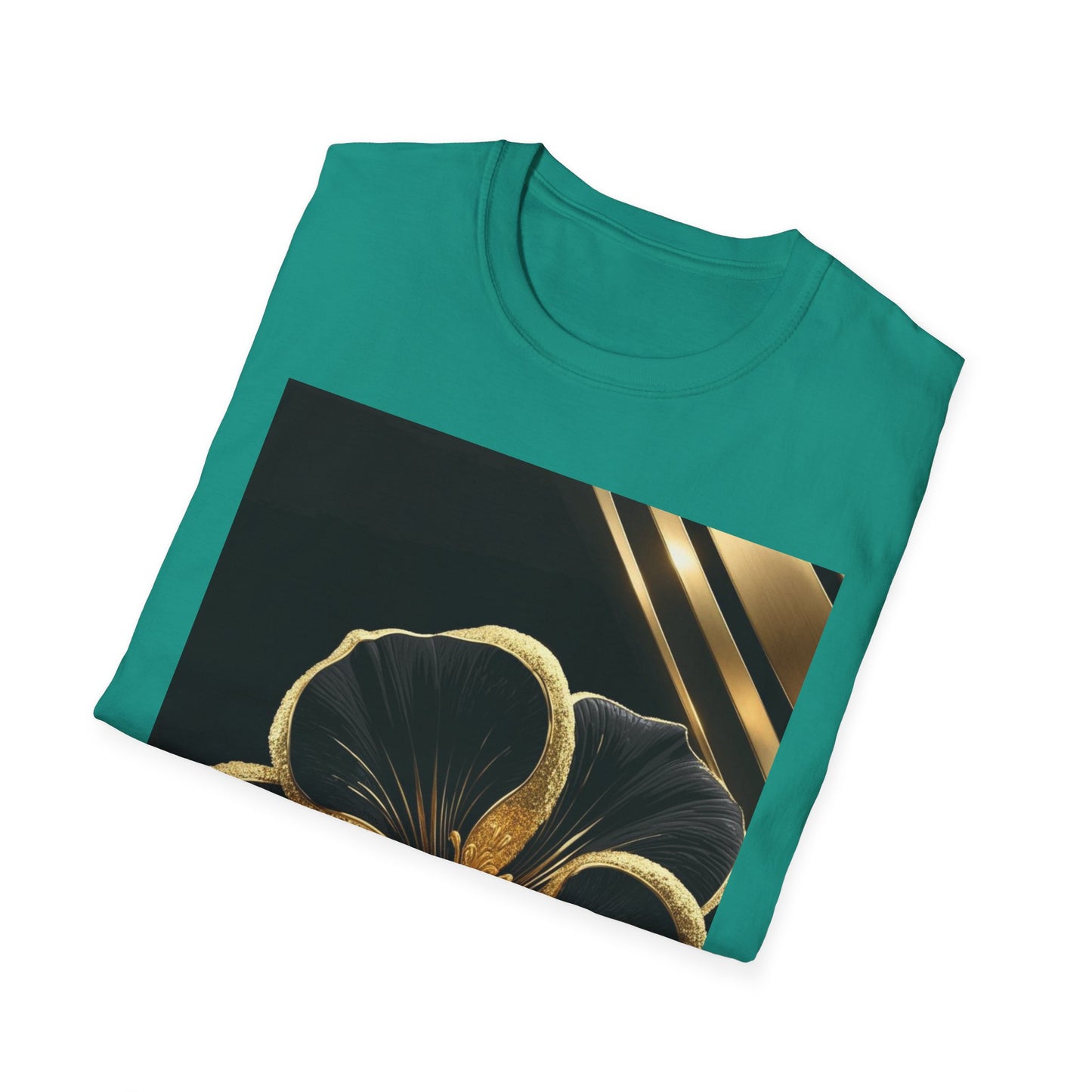 Elegant Floral T-Shirt | Softstyle Tee, Gift for Her