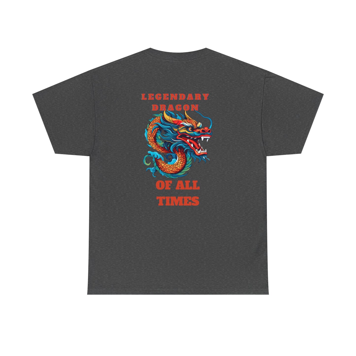 Legendary Dragon Tee - Bold Graphic Unisex Heavy Cotton T-Shirt for Fantasy Lovers