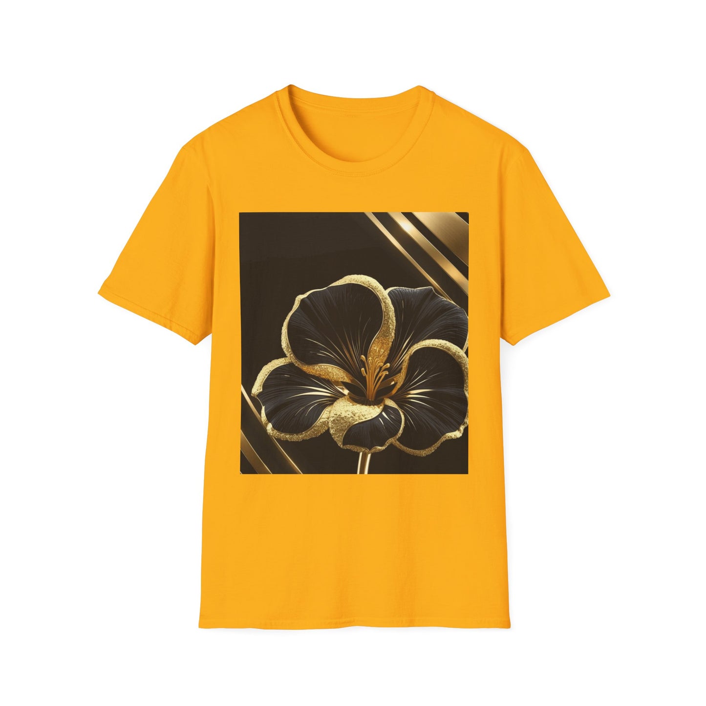 Elegant Floral T-Shirt | Softstyle Tee, Gift for Her