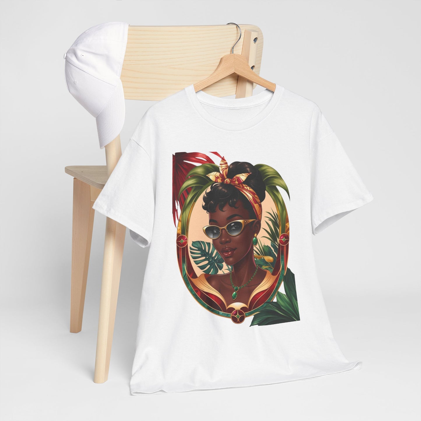 Tropical Vibes Tee - Stylish Summer Top with Chic Latina Art