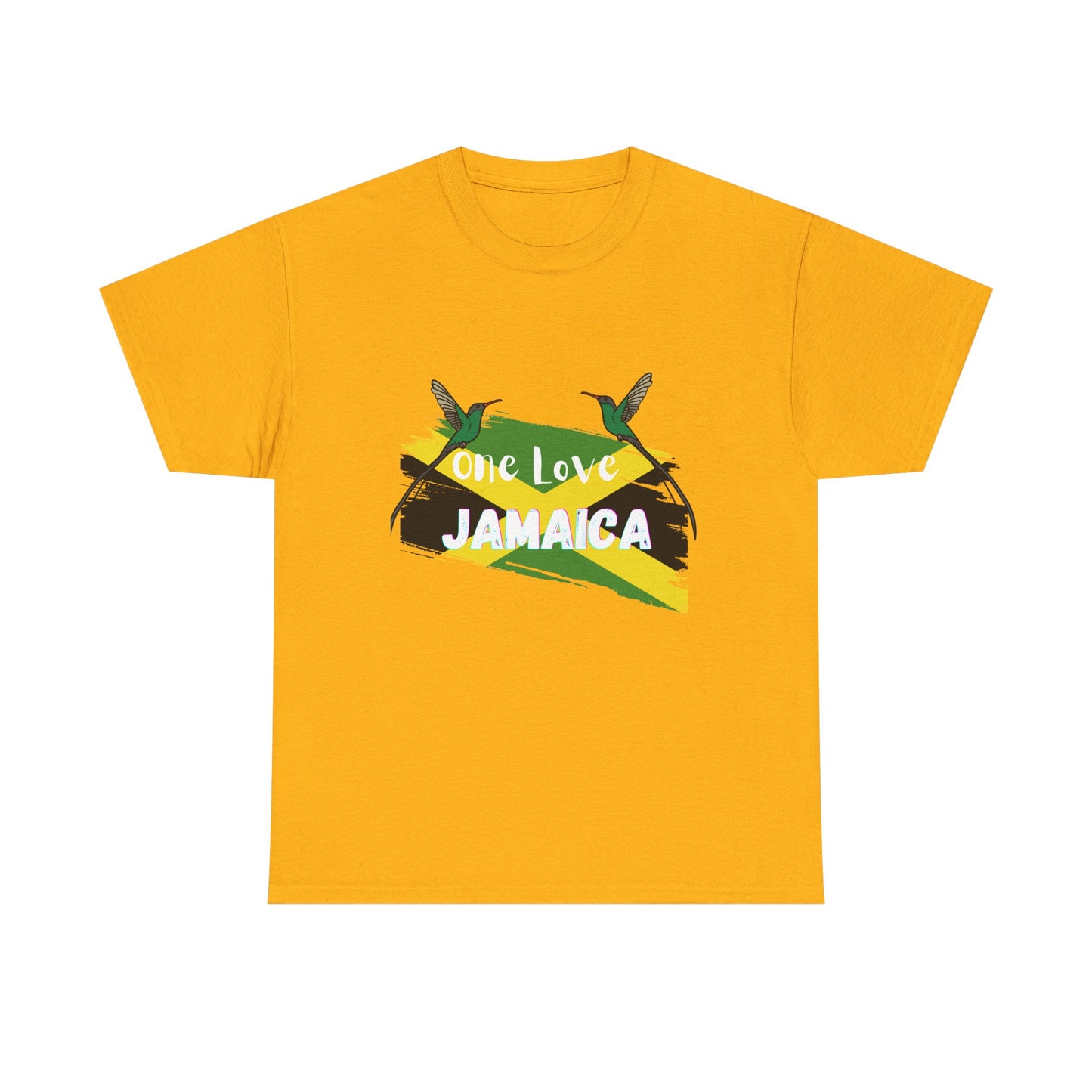 One Love Jamaica Unisex Heavy Cotton Tee - Perfect for Music Festivals and Celebrations
