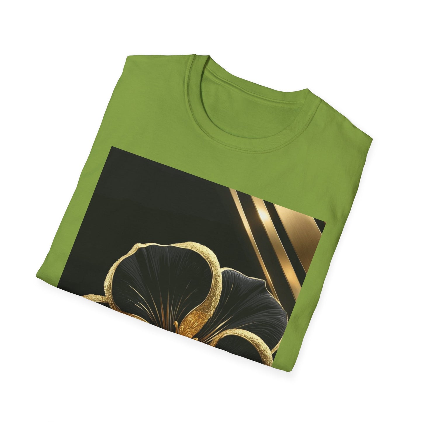 Elegant Floral T-Shirt | Softstyle Tee, Gift for Her