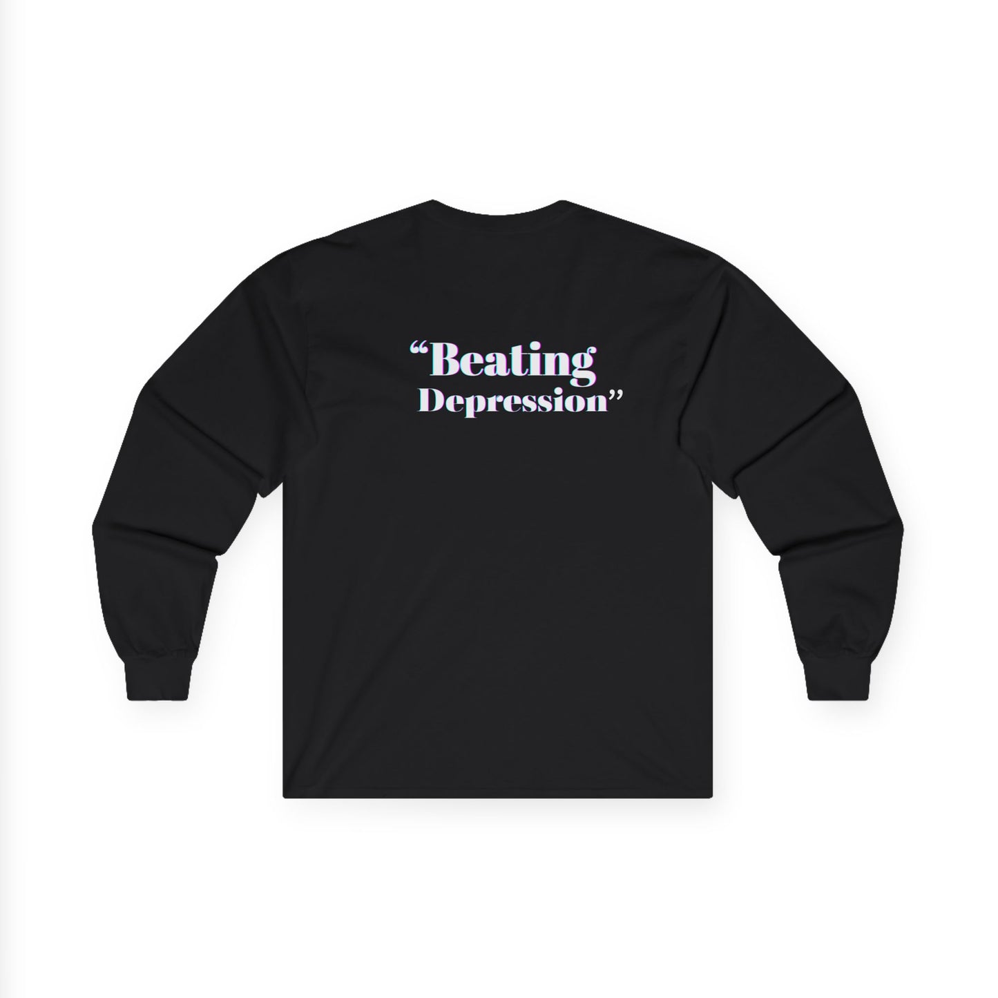 Unisex Long Sleeve Tee - 'Beating Depression' Motivational Shirt