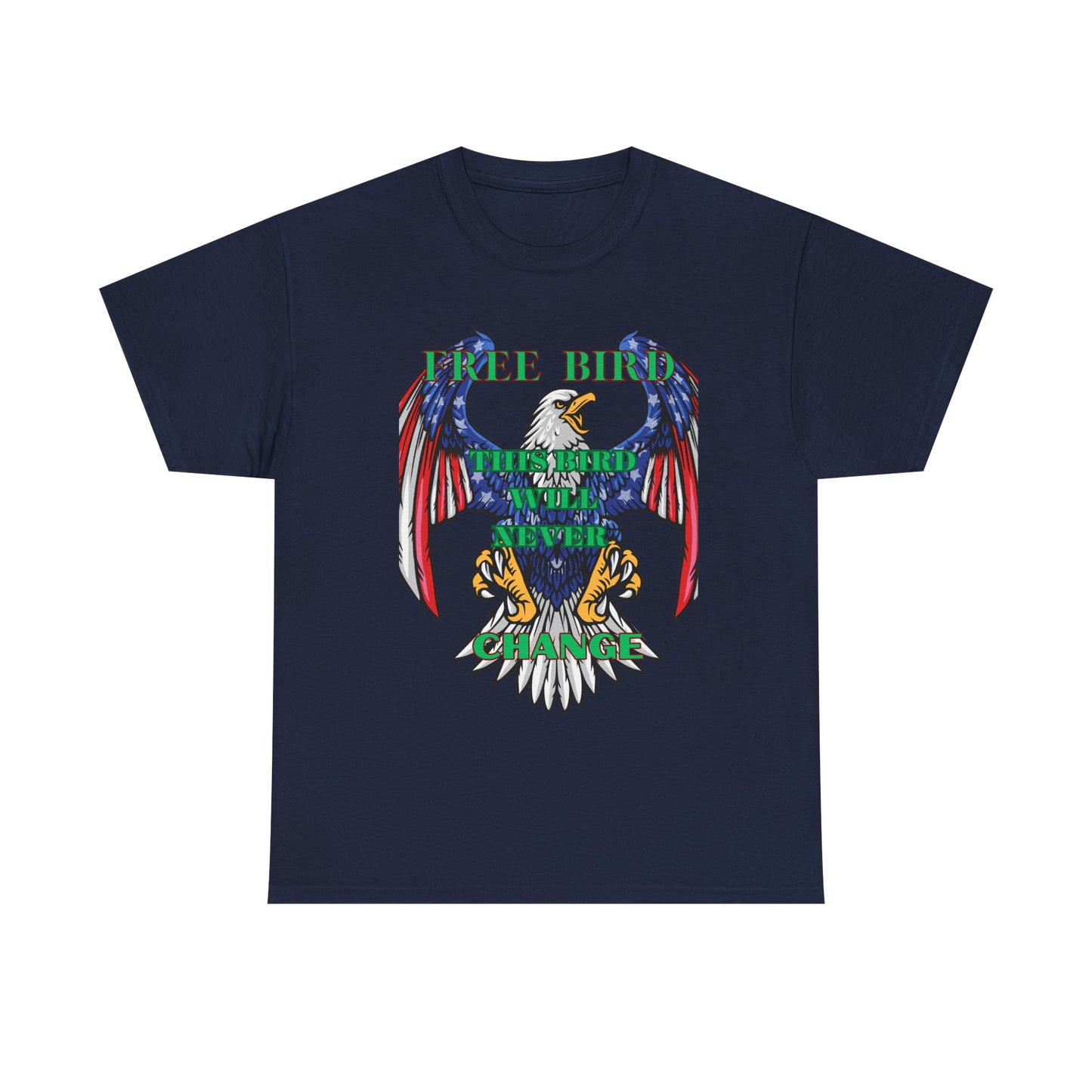 Vintage Eagle Graphic Tee - 'Free Bird' Unisex Heavy Cotton Tee for Freedom Lovers