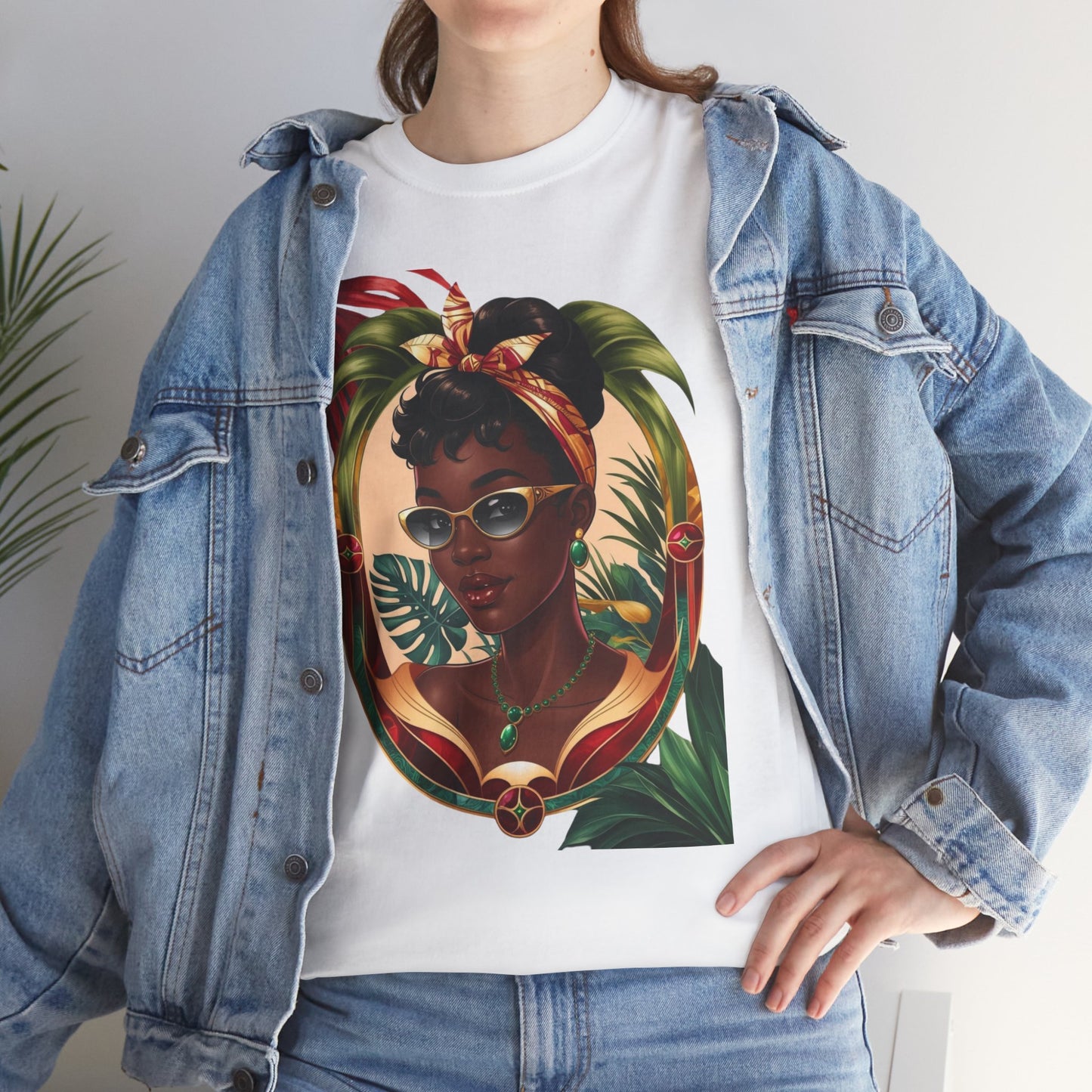 Tropical Vibes Tee - Stylish Summer Top with Chic Latina Art