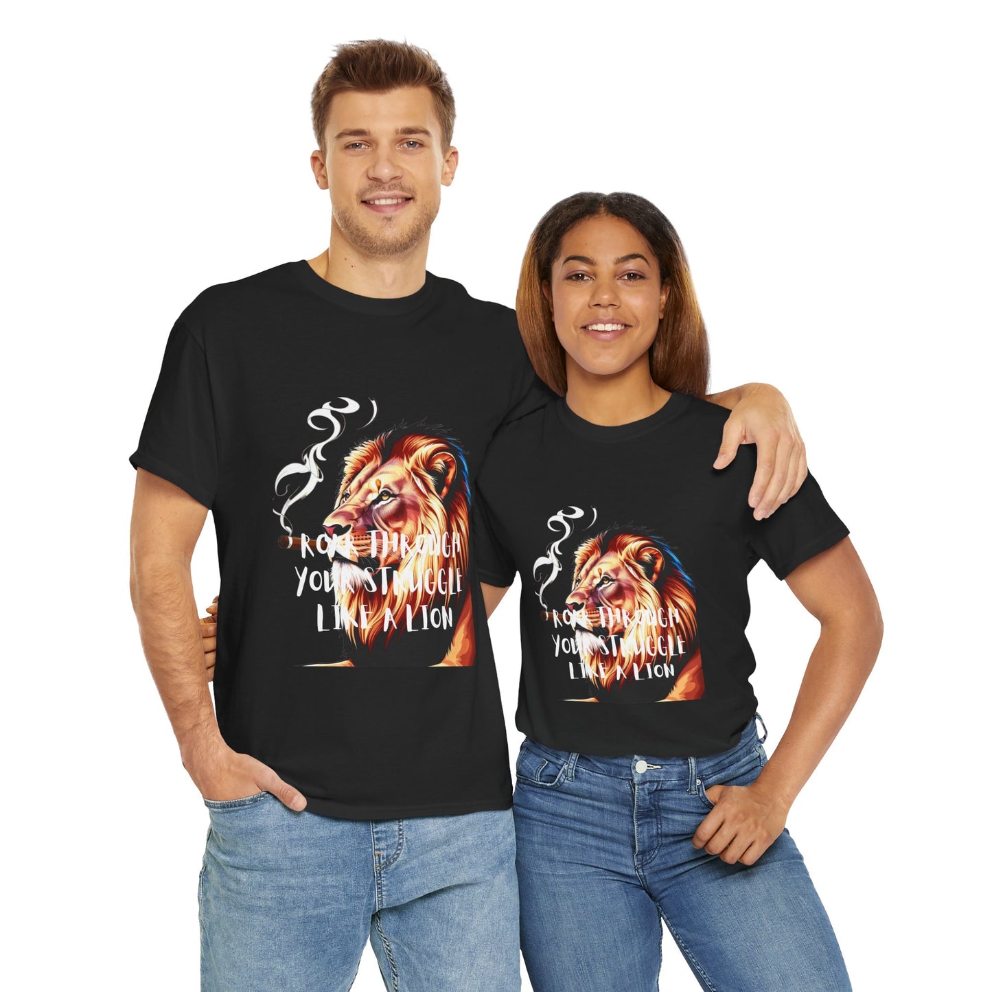 Inspirational Tee - "Roar Through Your Struggles Like a Lion" Unisex Shirt