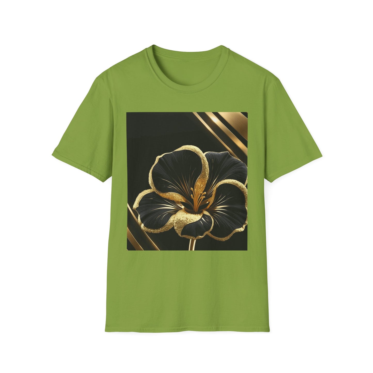 Elegant Floral T-Shirt | Softstyle Tee, Gift for Her