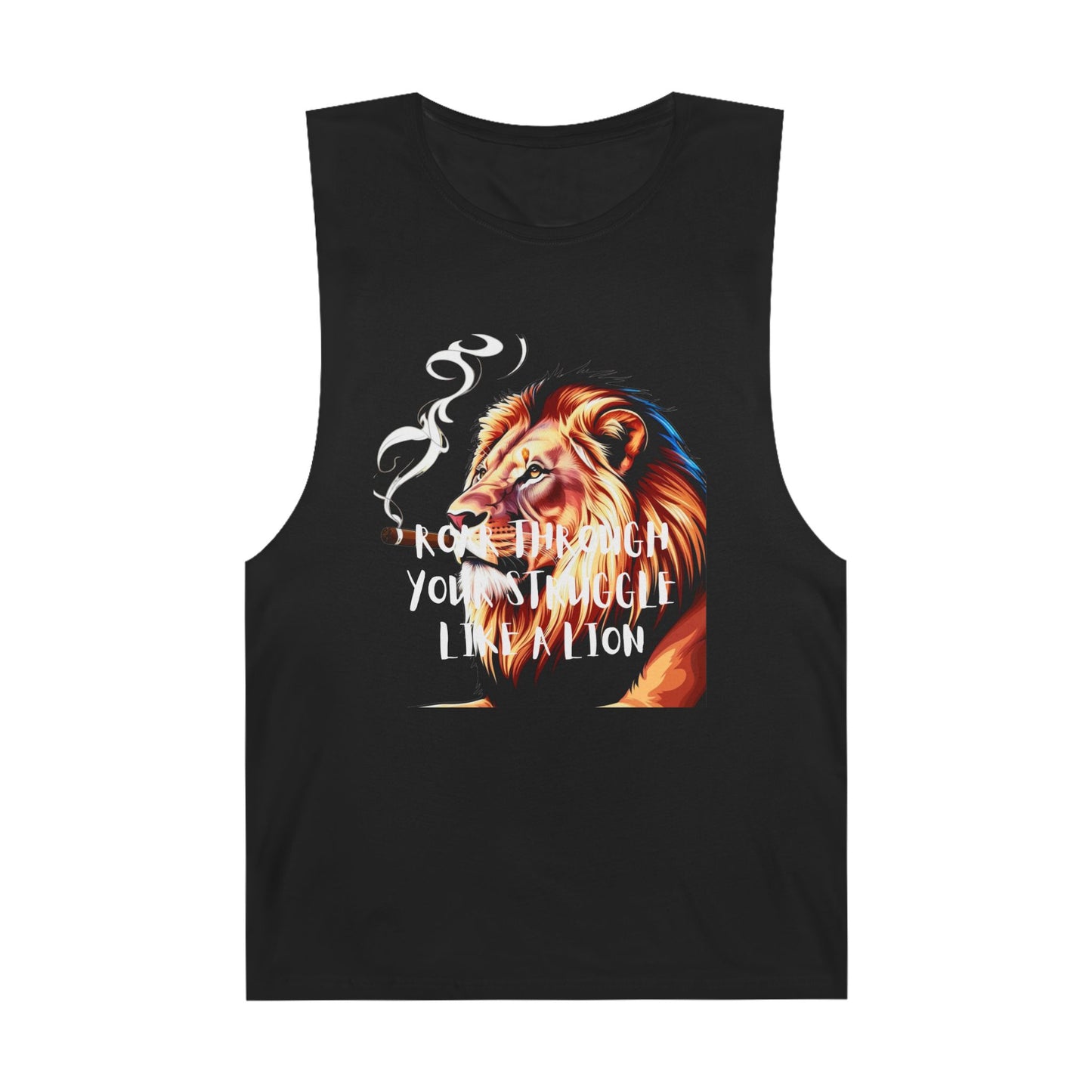 Tank Top - Unisex Lion Quote Tank Top - Embrace Your Struggles with Strength
