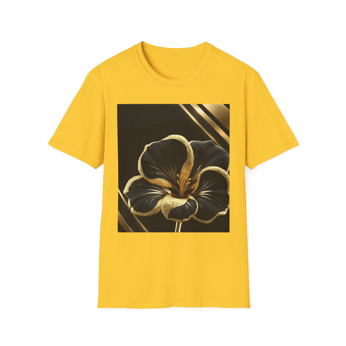 Elegant Floral T-Shirt | Softstyle Tee, Gift for Her