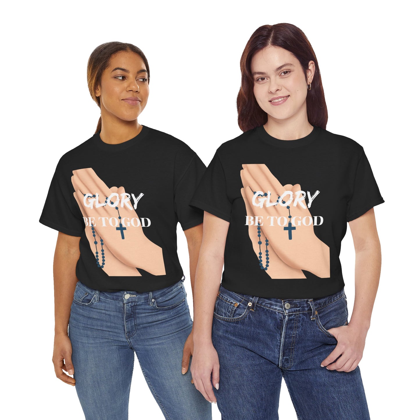 Inspirational Faith Tee - 'Glory Be To God' T-Shirt