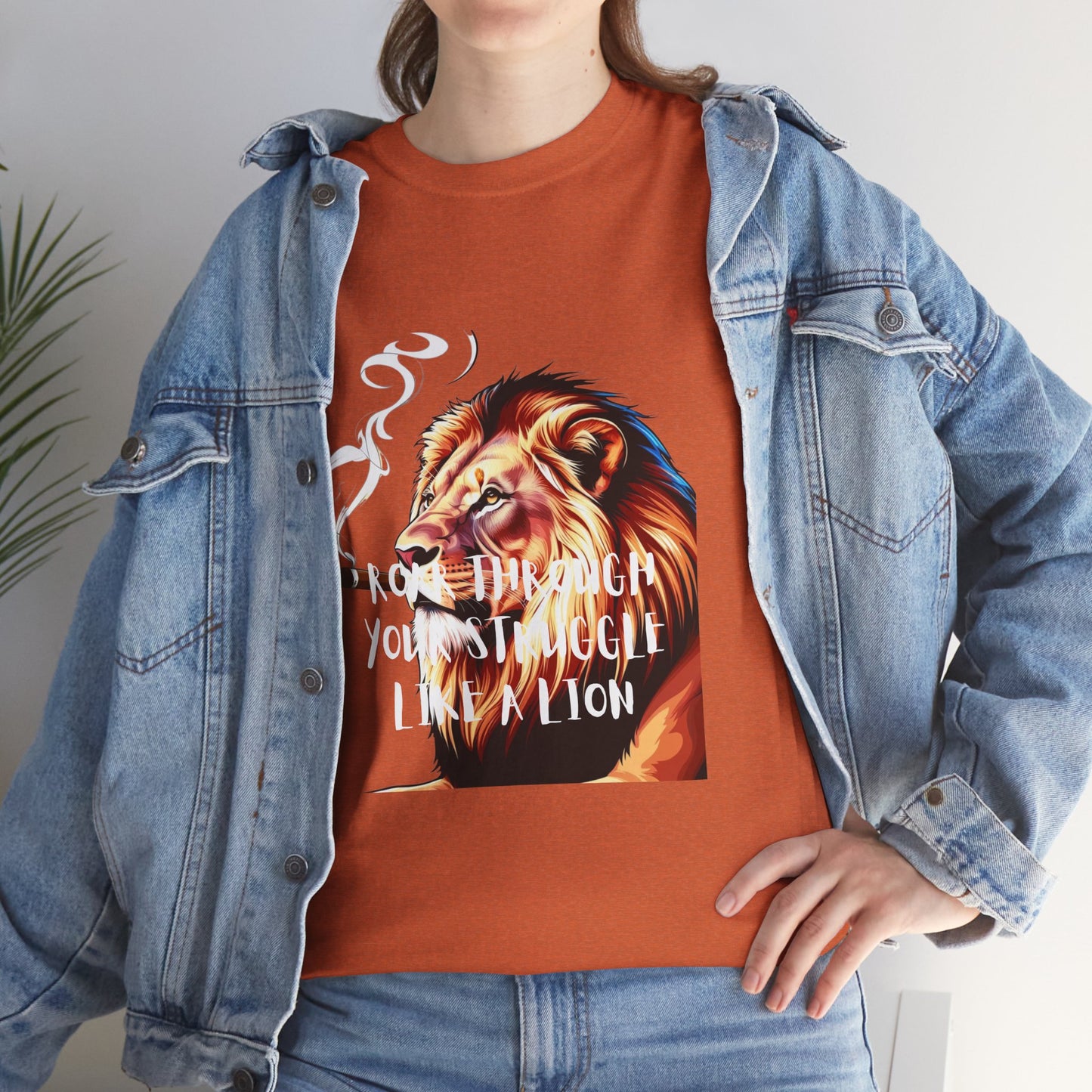 Inspirational Tee - "Roar Through Your Struggles Like a Lion" Unisex Shirt