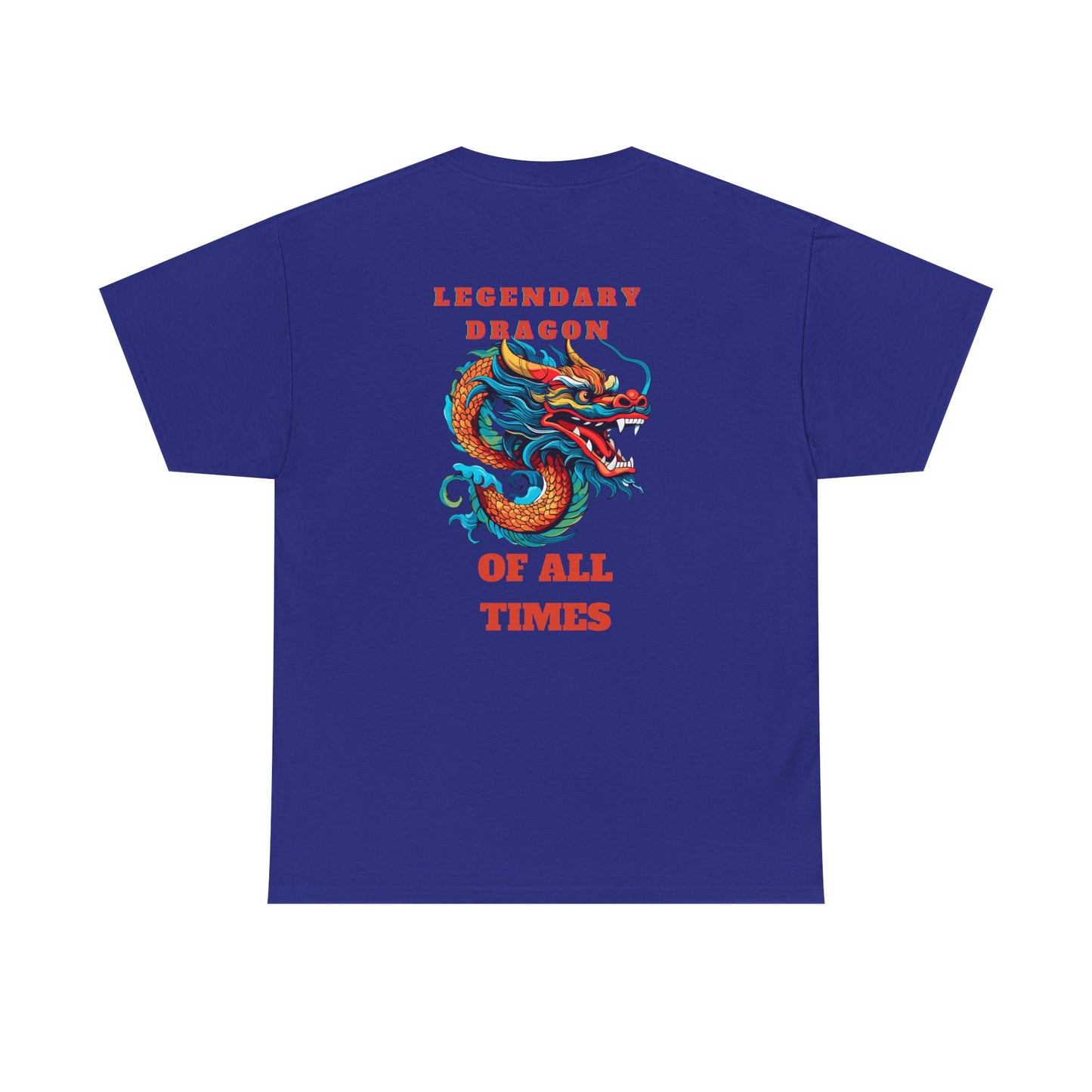 Legendary Dragon Tee - Bold Graphic Unisex Heavy Cotton T-Shirt for Fantasy Lovers