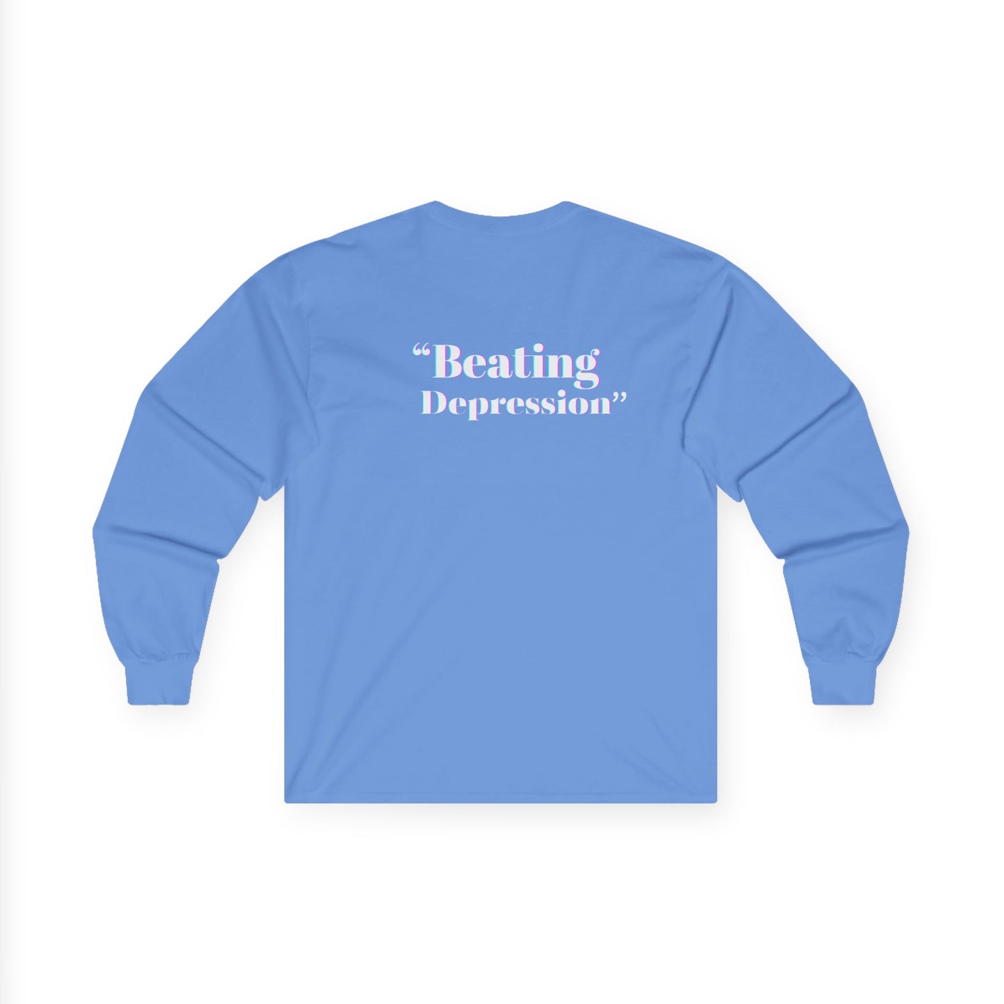 Unisex Long Sleeve Tee - 'Beating Depression' Motivational Shirt