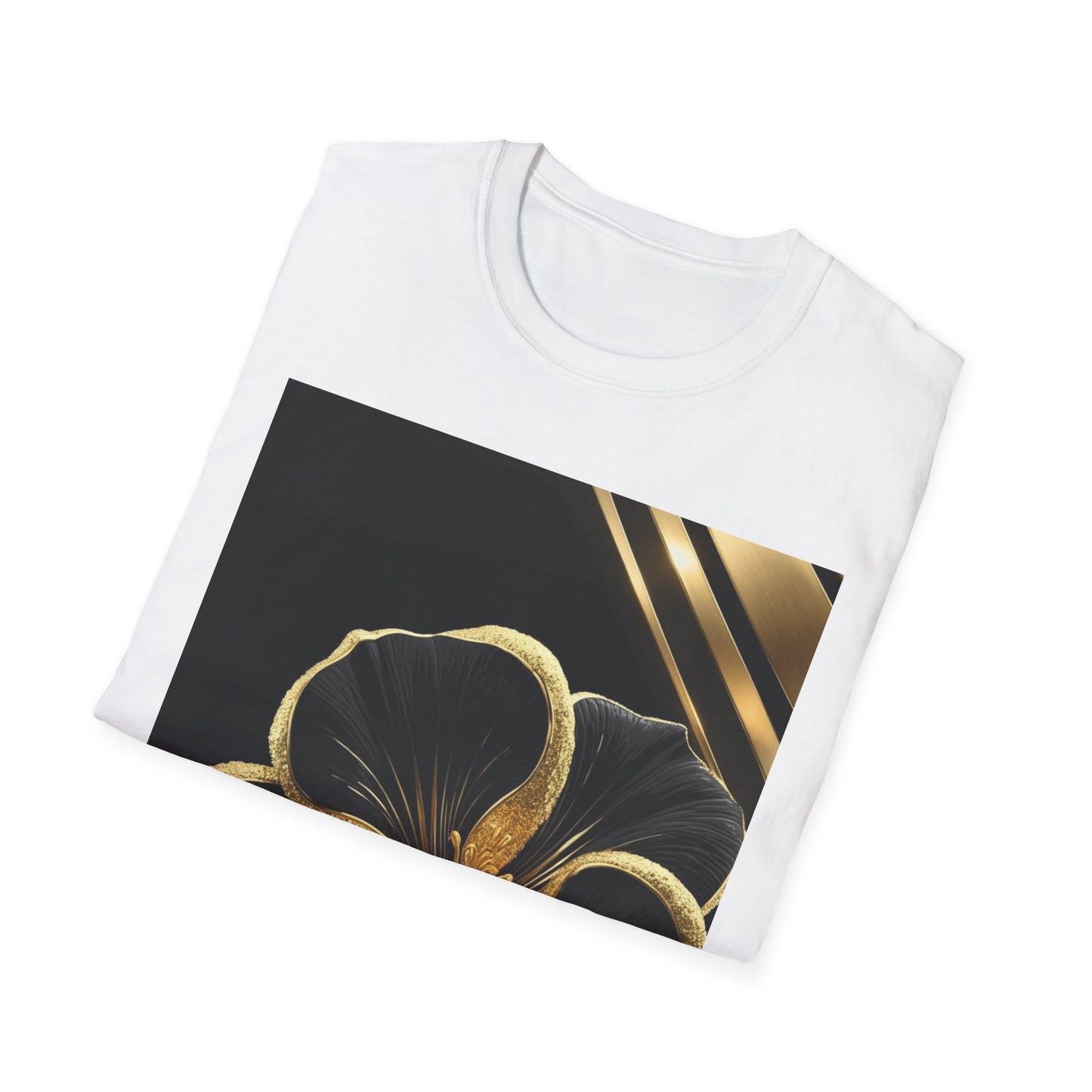 Elegant Floral T-Shirt | Softstyle Tee, Gift for Her