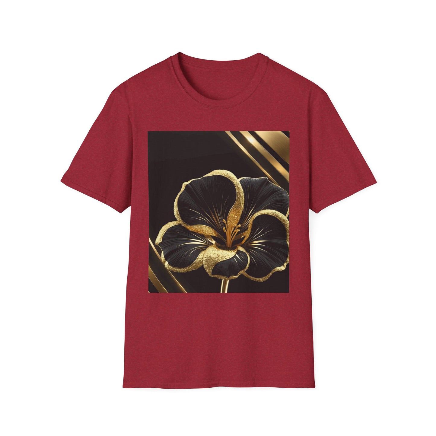 Elegant Floral T-Shirt | Softstyle Tee, Gift for Her