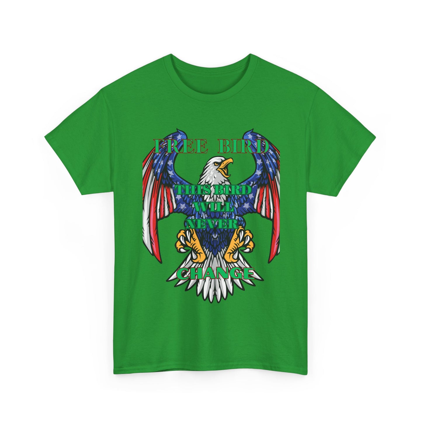 Vintage Eagle Graphic Tee - 'Free Bird' Unisex Heavy Cotton Tee for Freedom Lovers