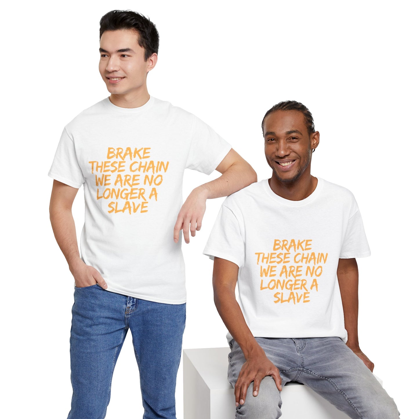 Empowering Cotton Tee - 'Brake These Chains'