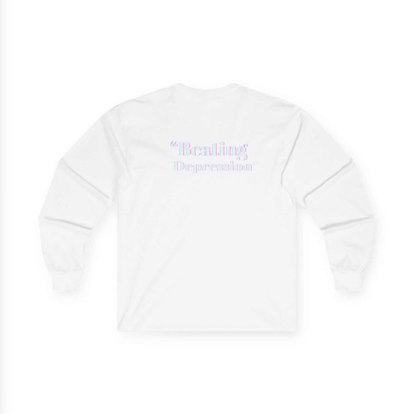 Unisex Long Sleeve Tee - 'Beating Depression' Motivational Shirt