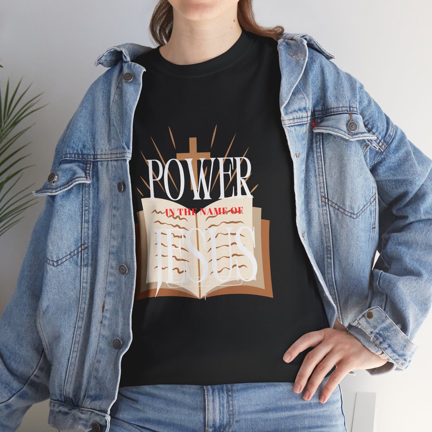 Faith-Inspired Tee - 'In The Name of Jesus' Design