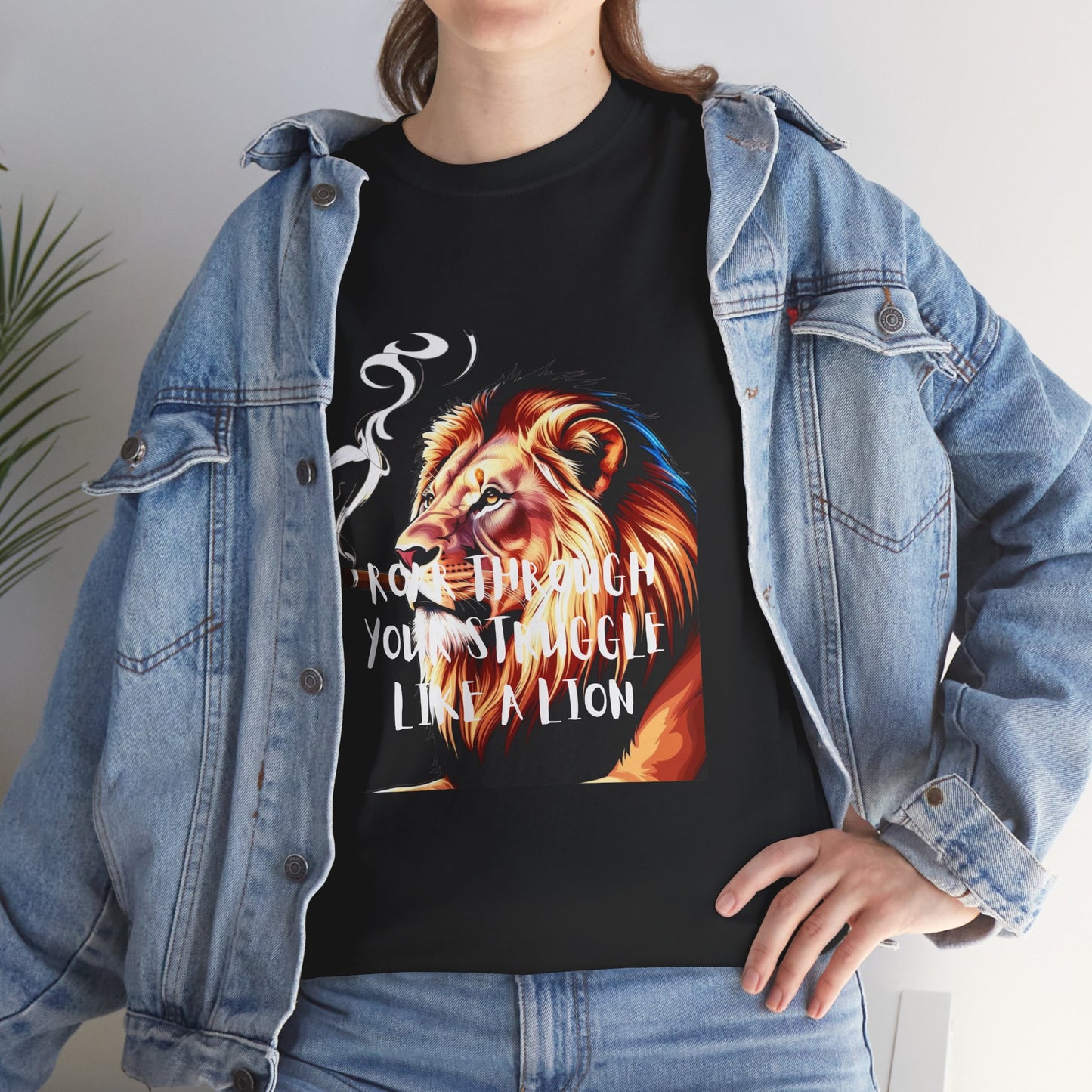 Inspirational Tee - "Roar Through Your Struggles Like a Lion" Unisex Shirt