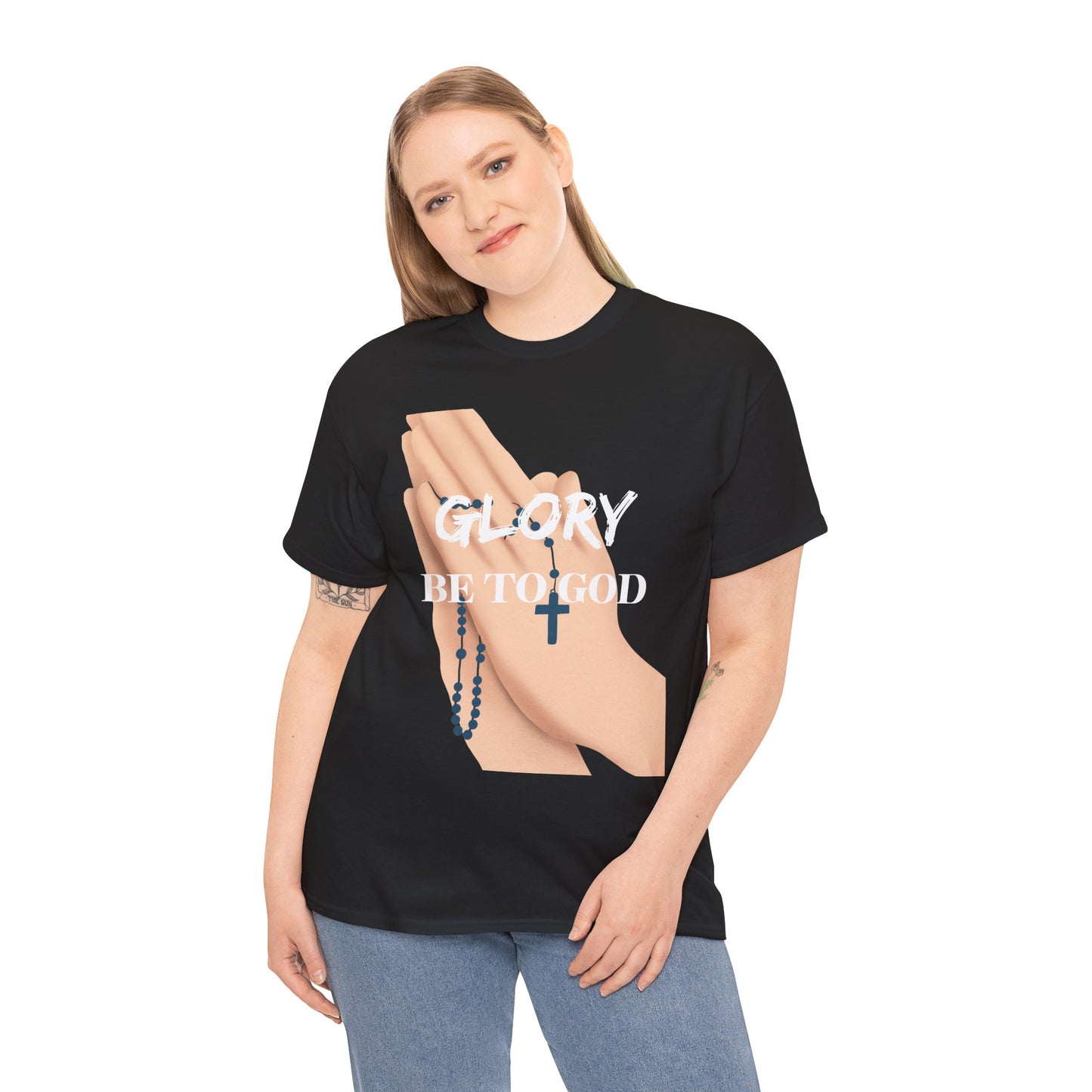 Inspirational Faith Tee - 'Glory Be To God' T-Shirt