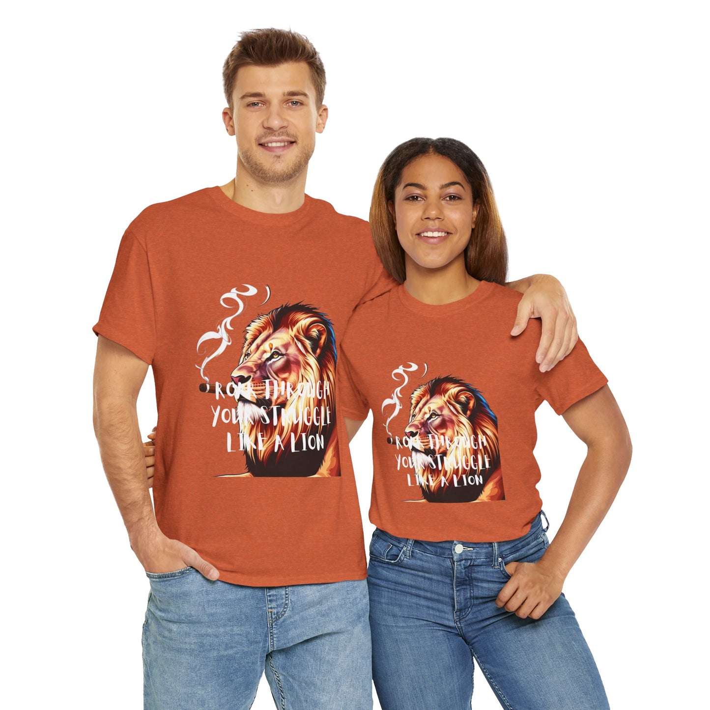 Inspirational Tee - "Roar Through Your Struggles Like a Lion" Unisex Shirt