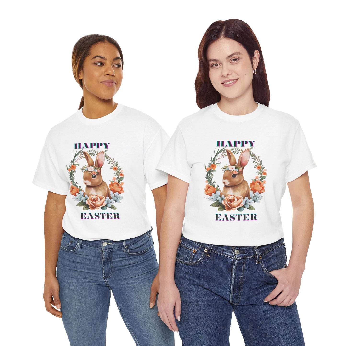 Easter Floral Bunny Unisex Tee