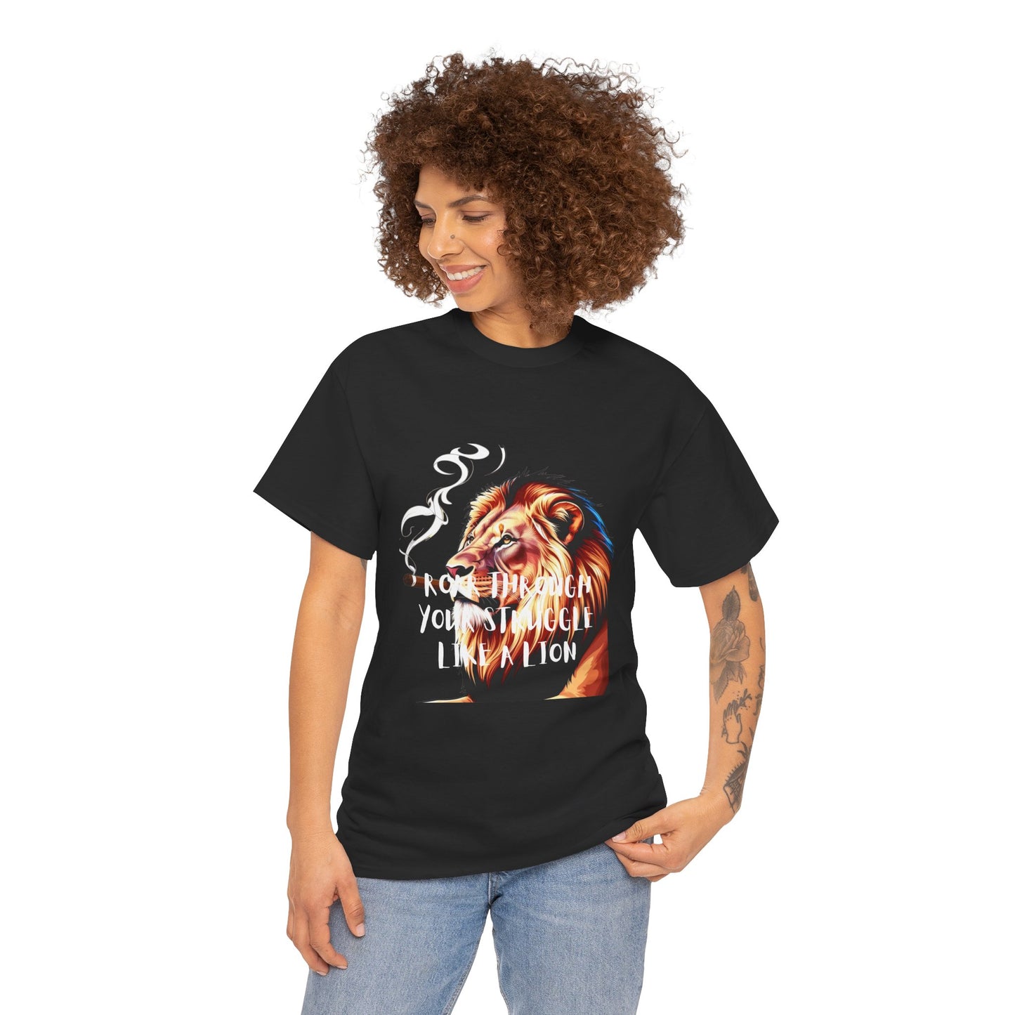 Inspirational Tee - &quot;Roar Through Your Struggles Like a Lion&quot; Unisex Shirt