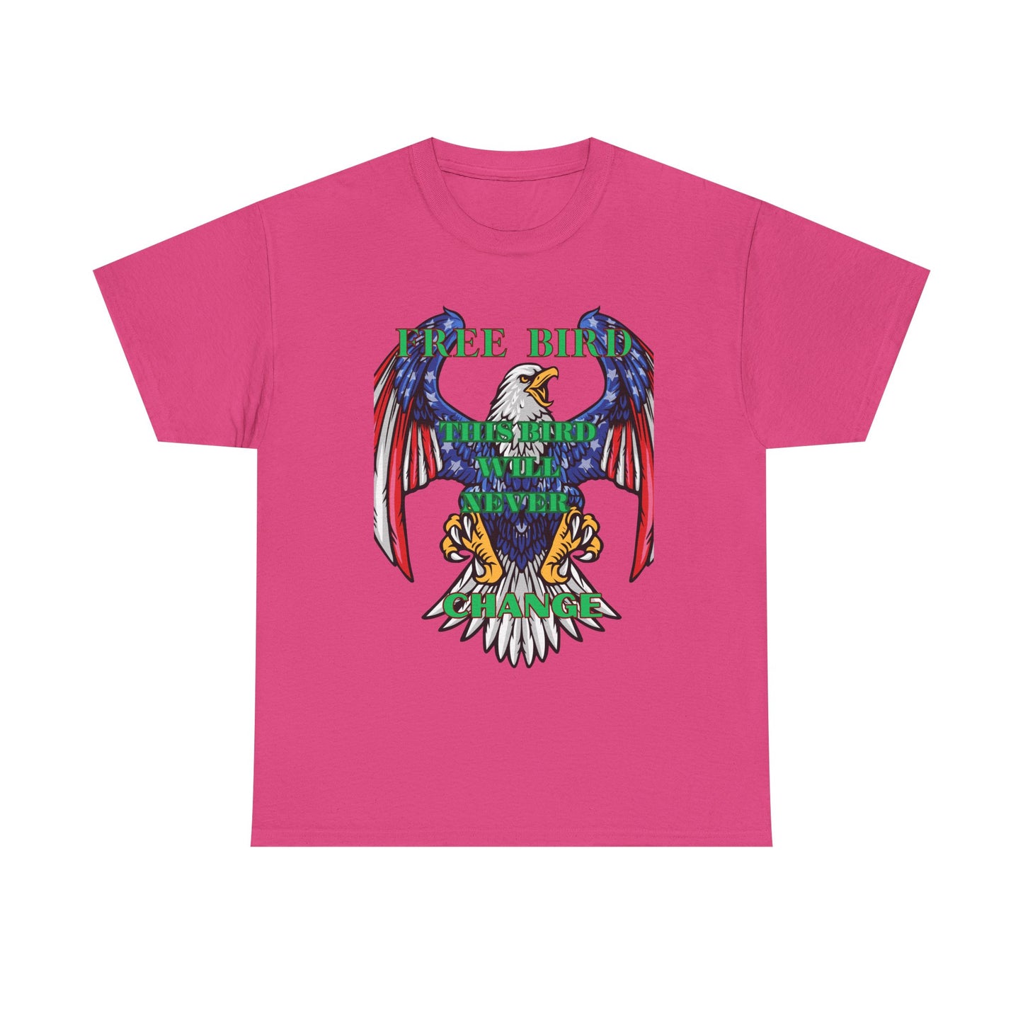 Vintage Eagle Graphic Tee - 'Free Bird' Unisex Heavy Cotton Tee for Freedom Lovers