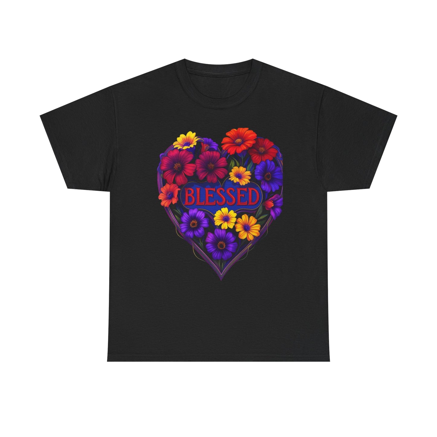 Blessed Heart Floral T-Shirt for Moms