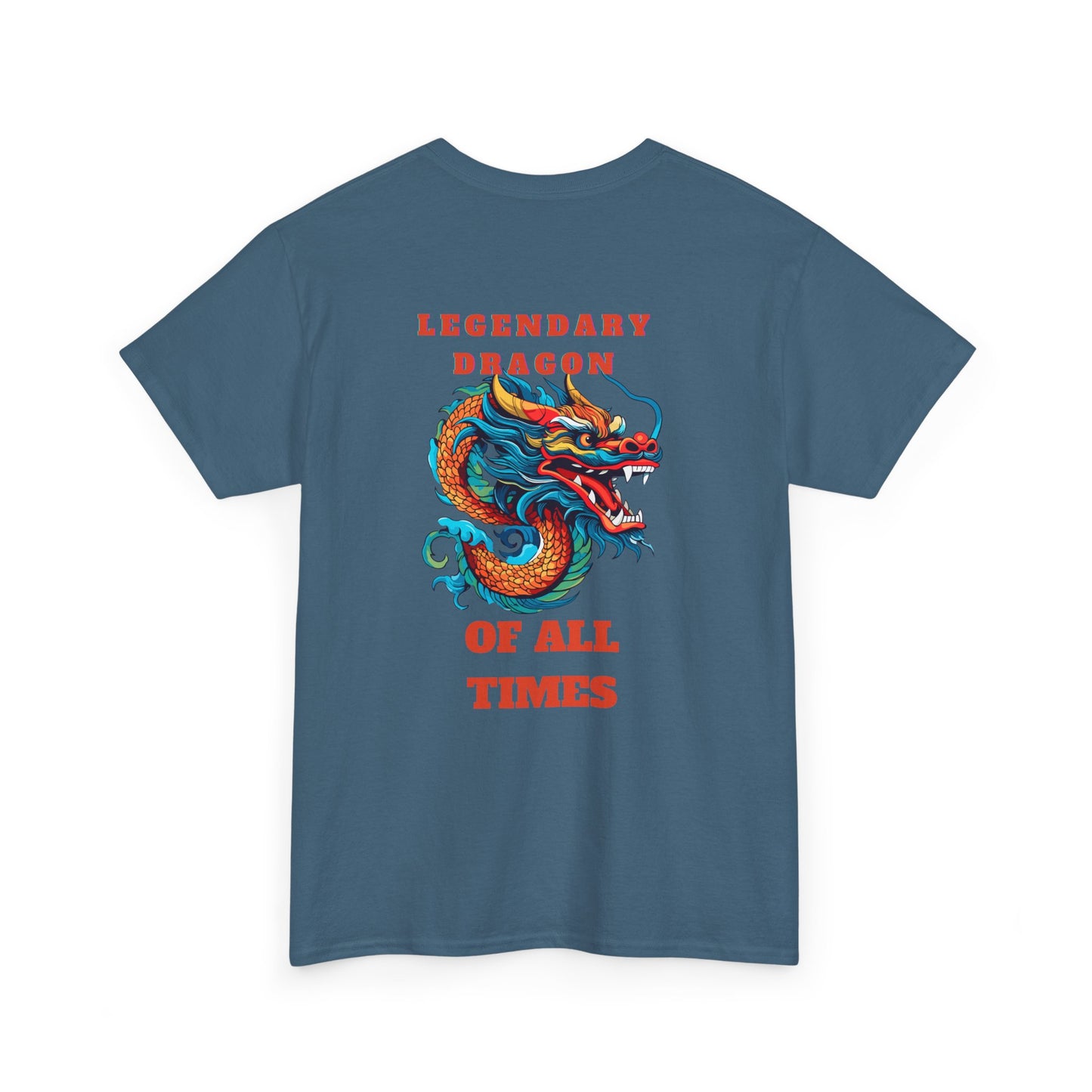 Legendary Dragon Tee - Bold Graphic Unisex Heavy Cotton T-Shirt for Fantasy Lovers