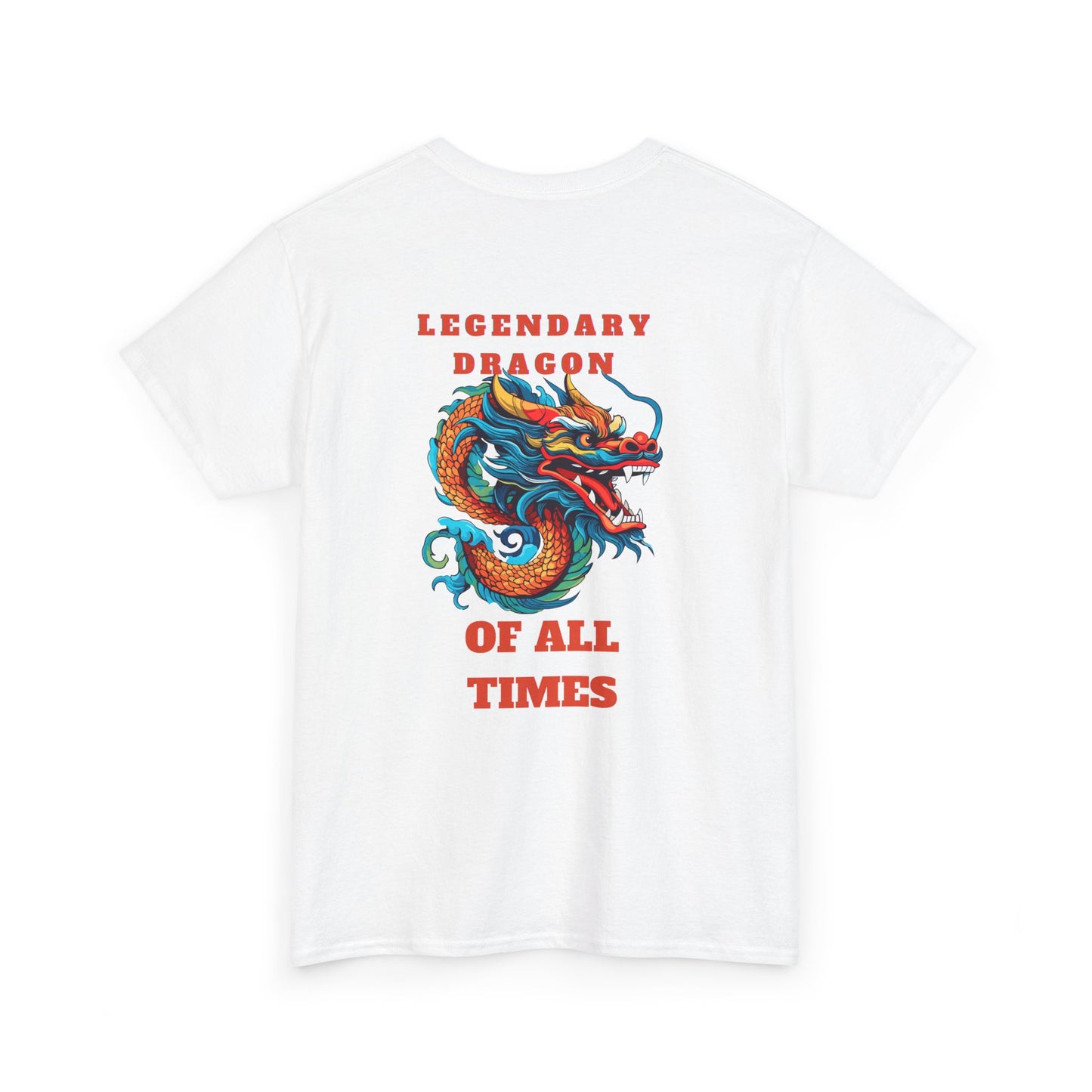 Legendary Dragon Tee - Bold Graphic Unisex Heavy Cotton T-Shirt for Fantasy Lovers