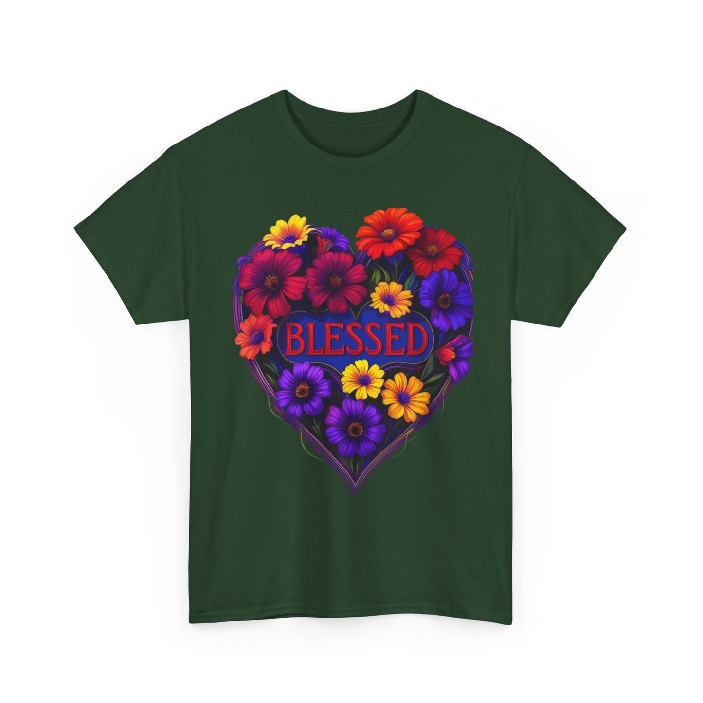 Blessed Heart Floral T-Shirt for Moms