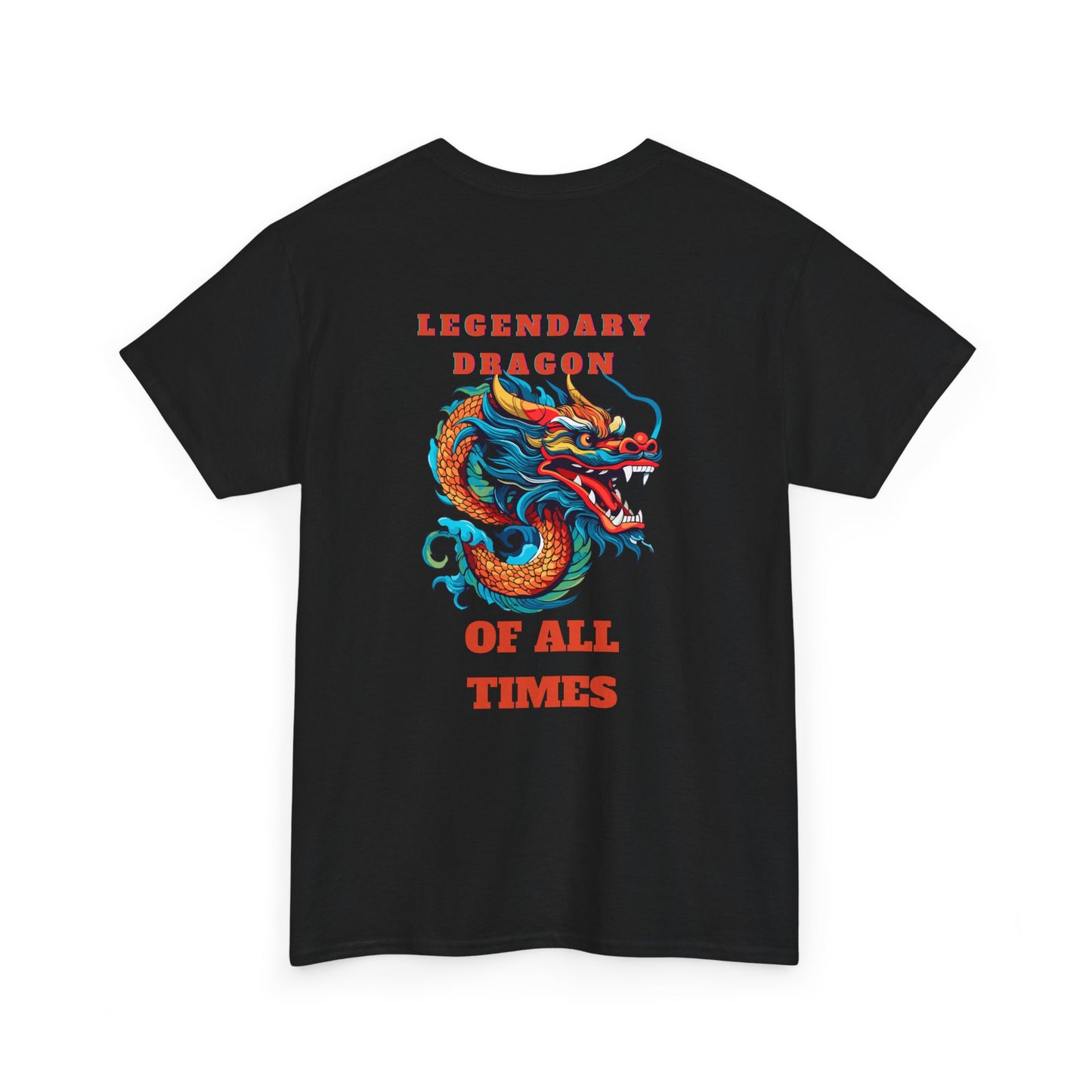 Legendary Dragon Tee - Bold Graphic Unisex Heavy Cotton T-Shirt for Fantasy Lovers