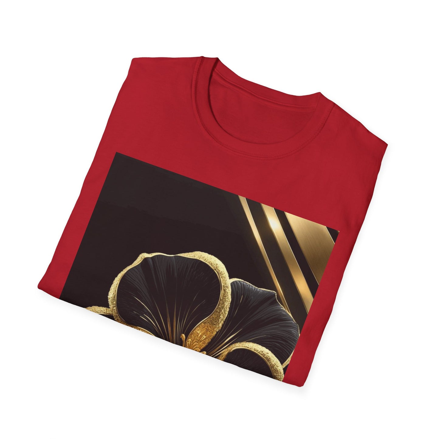 Elegant Floral T-Shirt | Softstyle Tee, Gift for Her