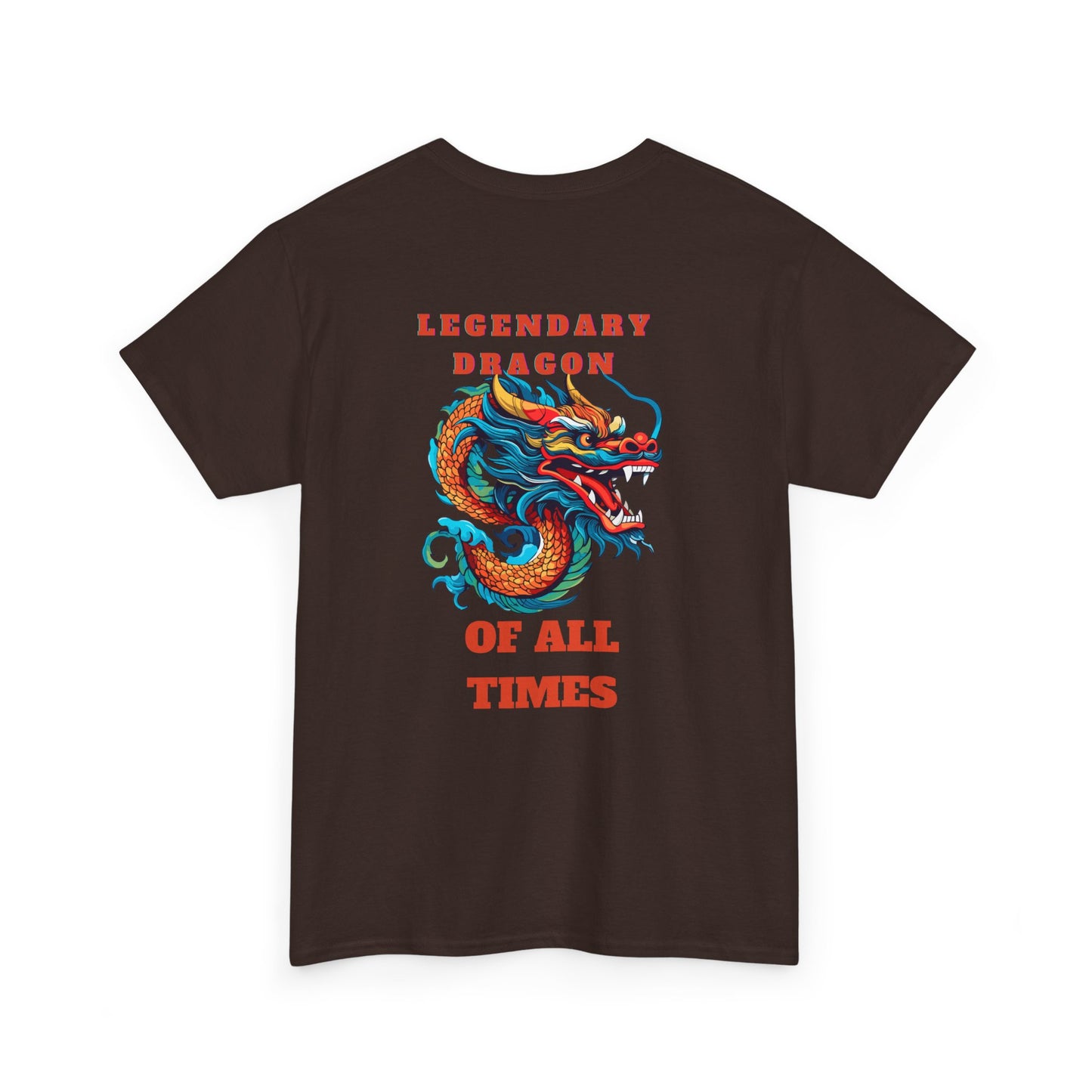 Legendary Dragon Tee - Bold Graphic Unisex Heavy Cotton T-Shirt for Fantasy Lovers