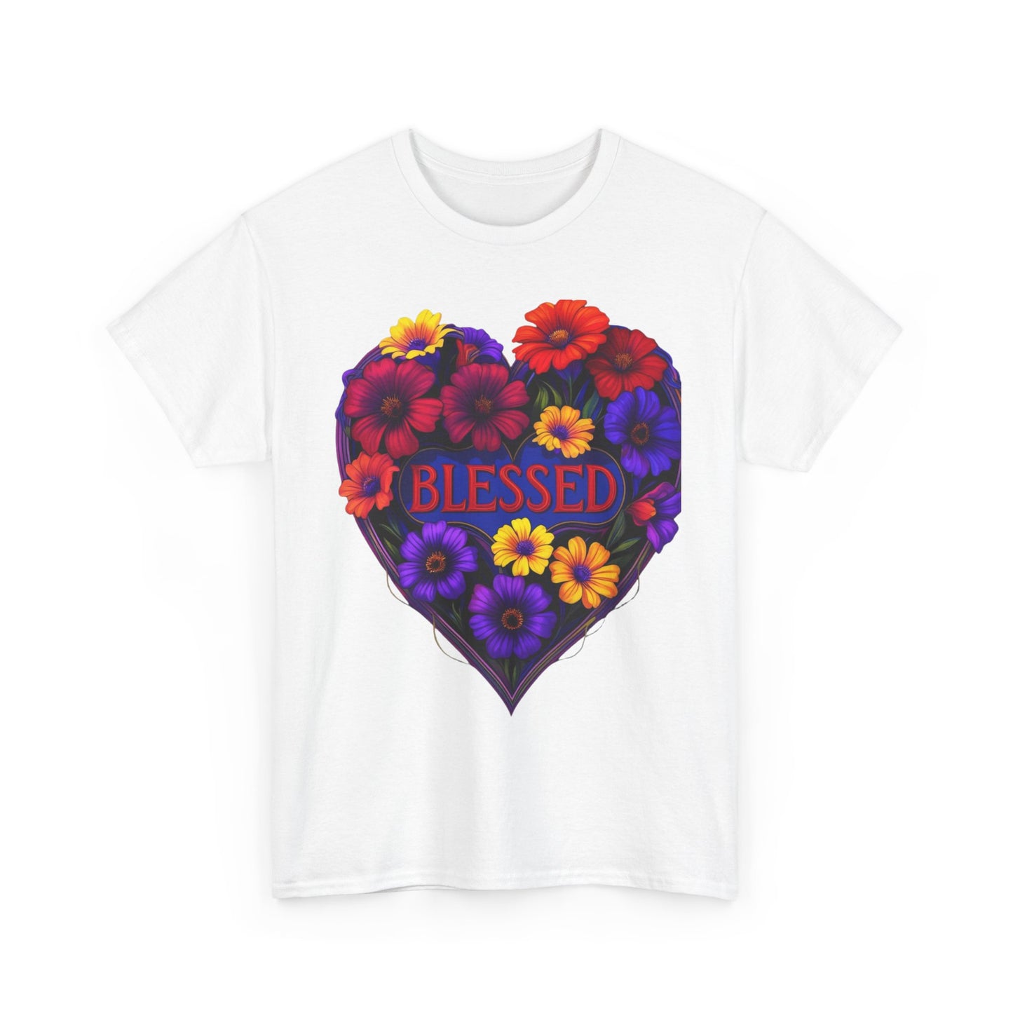 Blessed Heart Floral T-Shirt for Moms