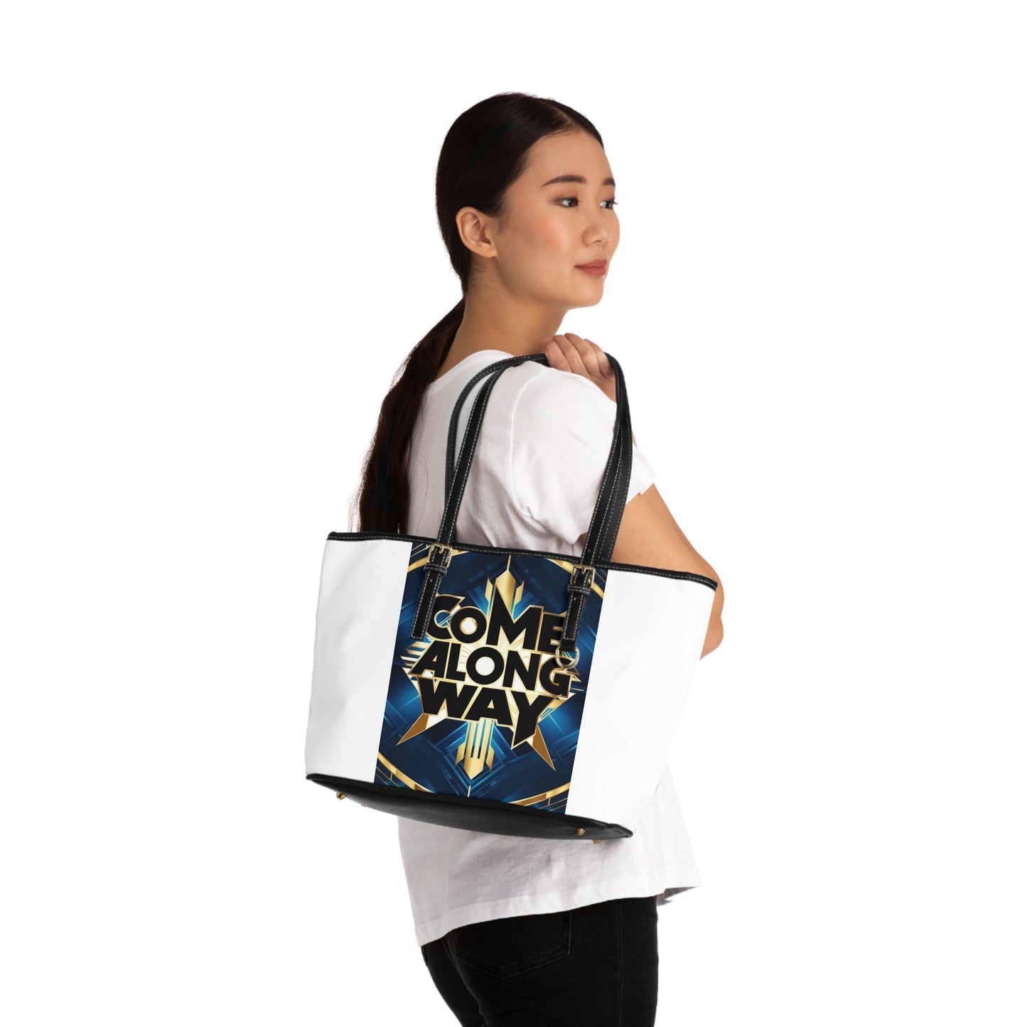 Shoulder Bag - 'Come Along Way' Statement Tote for Everyday Use