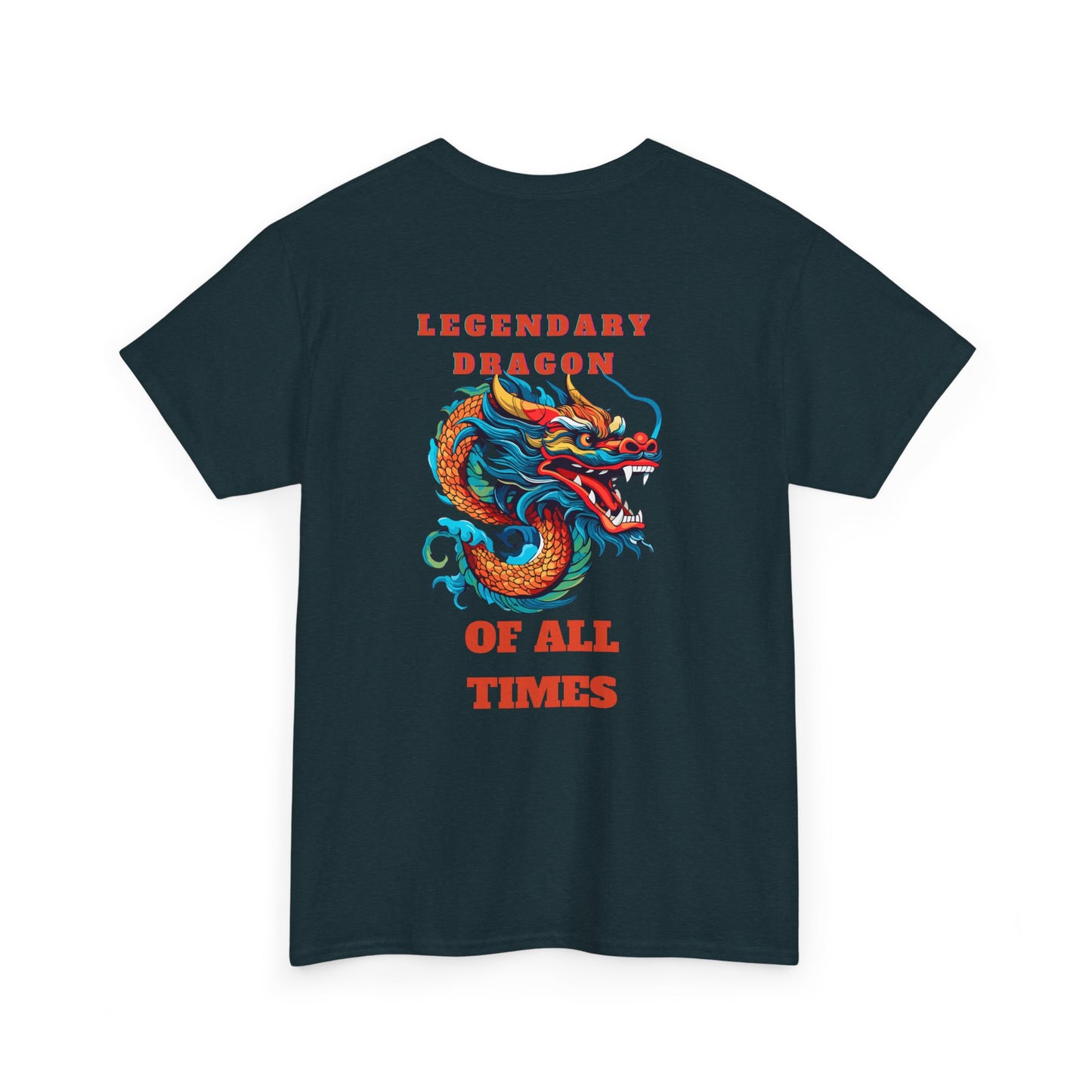 Legendary Dragon Tee - Bold Graphic Unisex Heavy Cotton T-Shirt for Fantasy Lovers