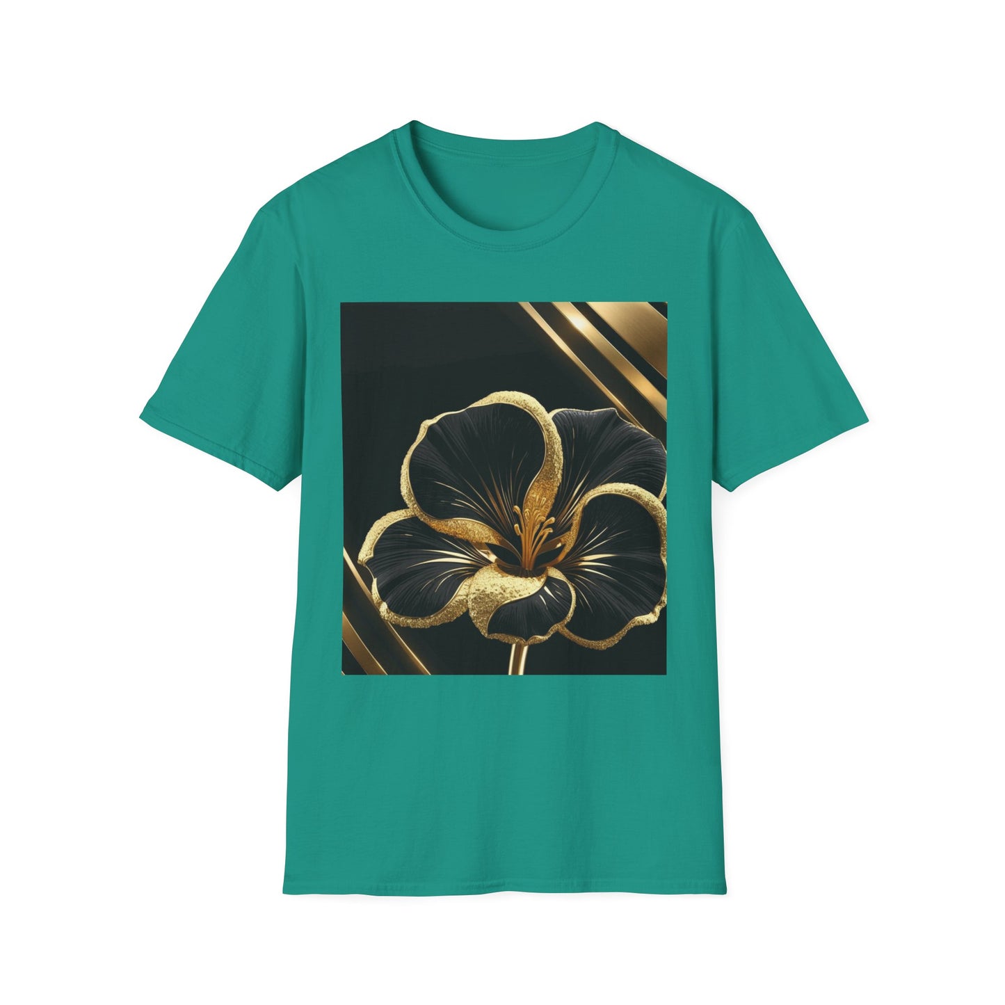 Elegant Floral T-Shirt | Softstyle Tee, Gift for Her