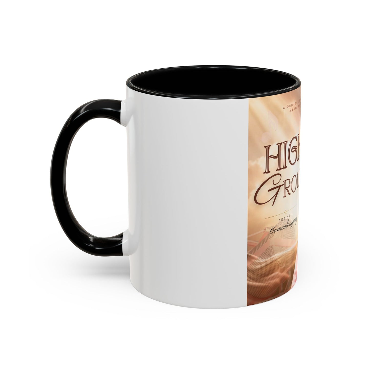 Higher Ground Inspirational Coffee Mug — Personalized Memorial Tribute 11/15oz