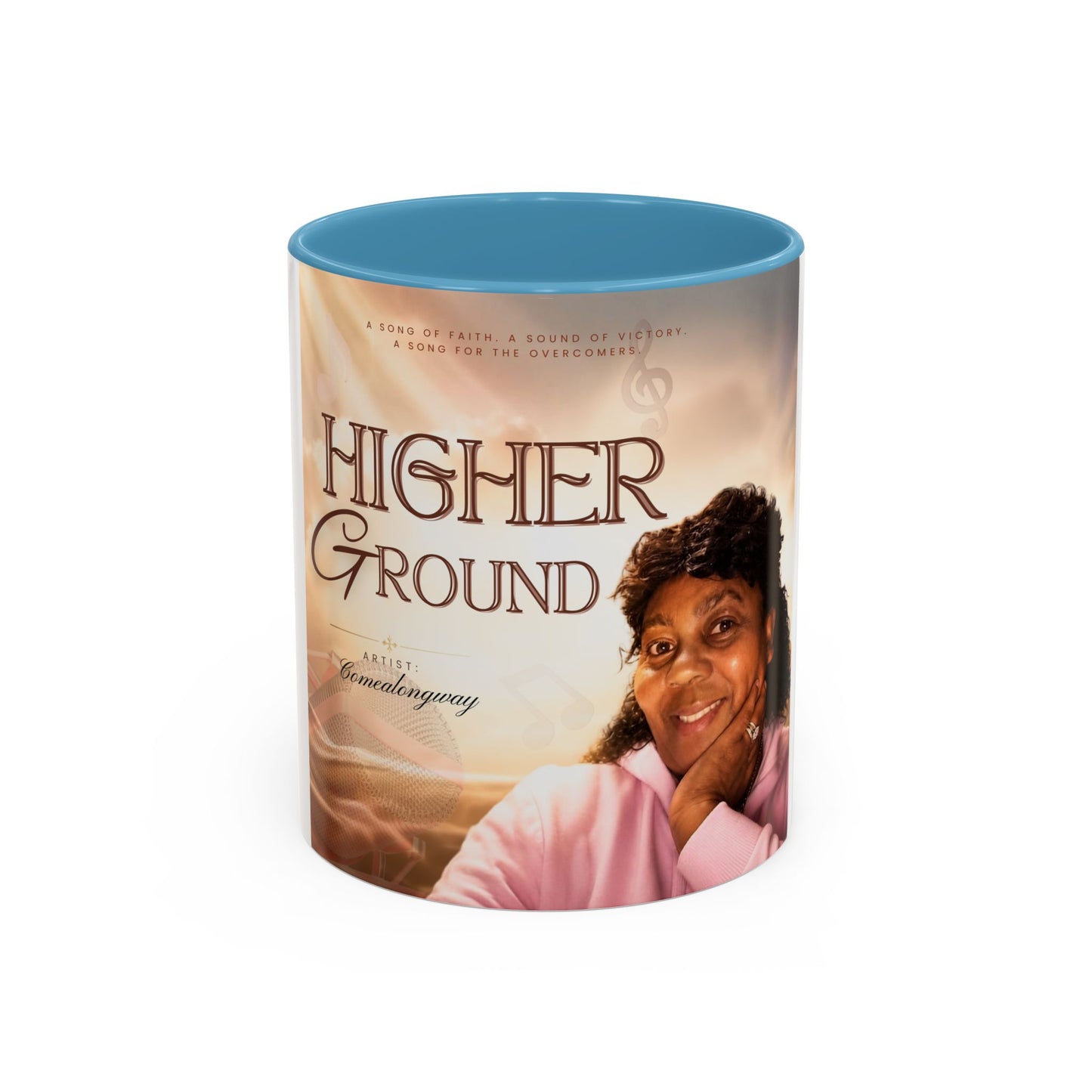 Higher Ground Inspirational Coffee Mug — Personalized Memorial Tribute 11/15oz