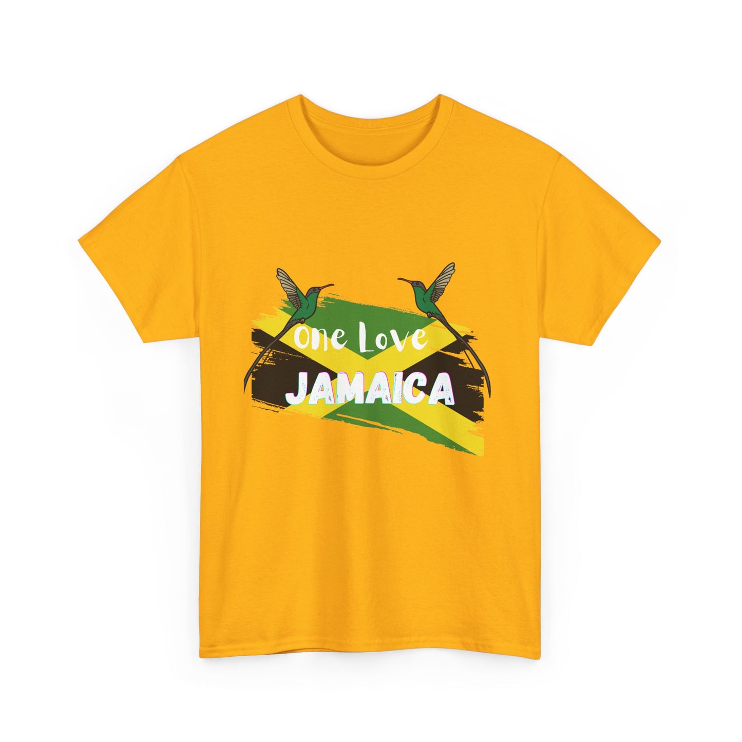 One Love Jamaica Unisex Heavy Cotton Tee - Perfect for Music Festivals and Celebrations