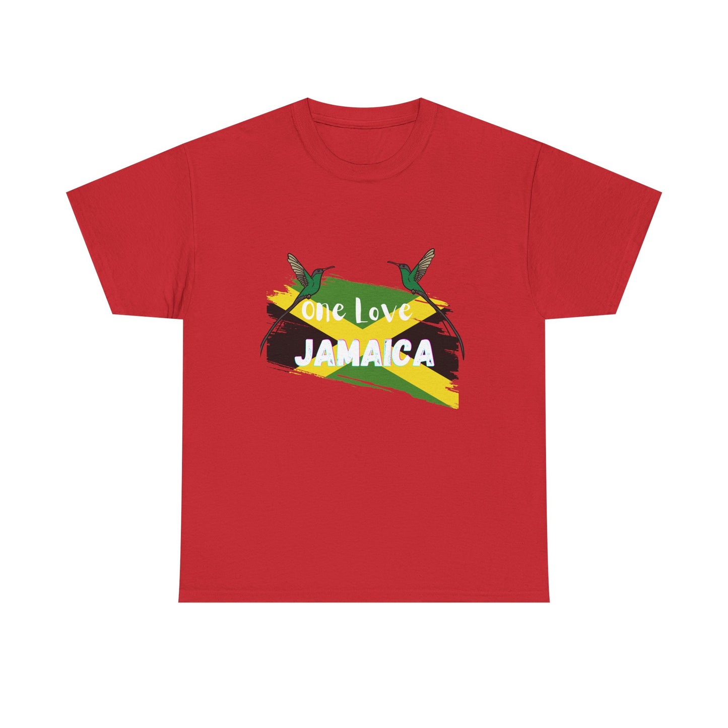 One Love Jamaica Unisex Heavy Cotton Tee - Perfect for Music Festivals and Celebrations