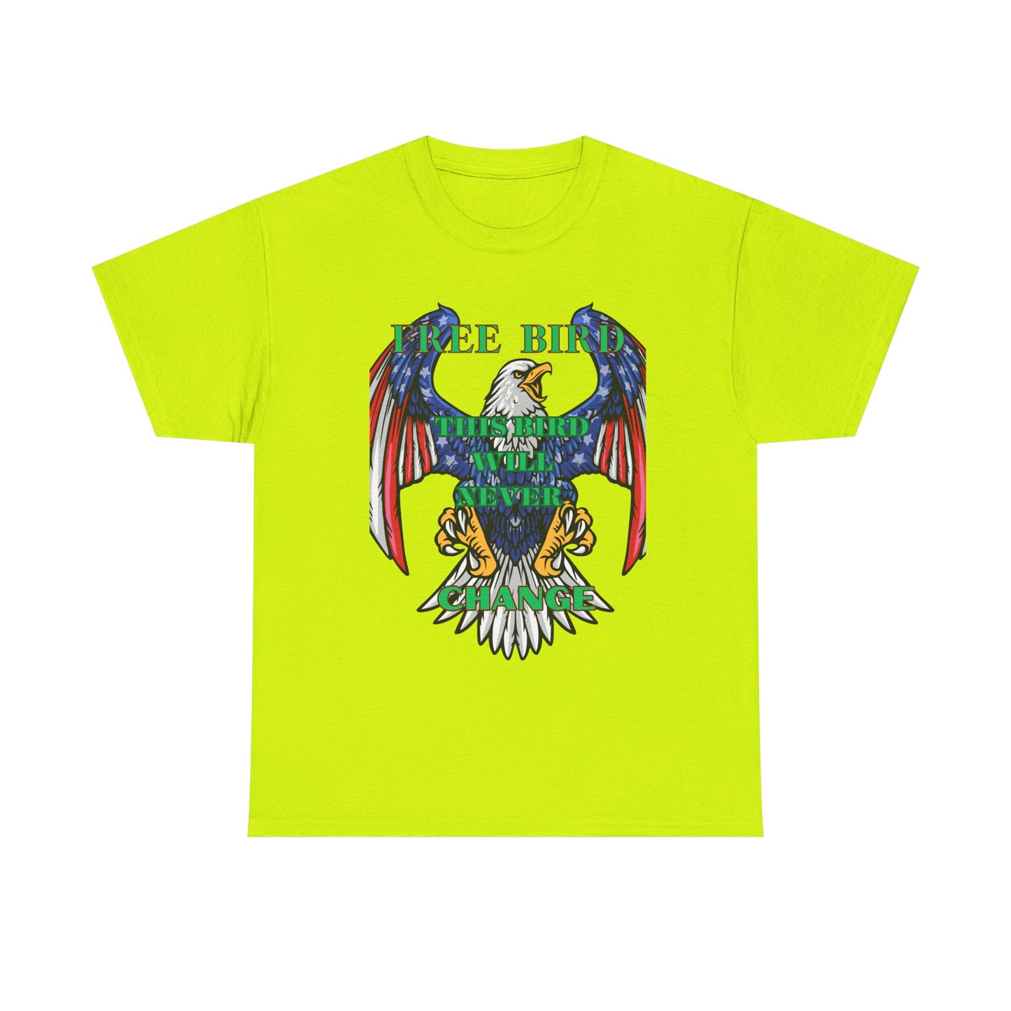 Vintage Eagle Graphic Tee - 'Free Bird' Unisex Heavy Cotton Tee for Freedom Lovers