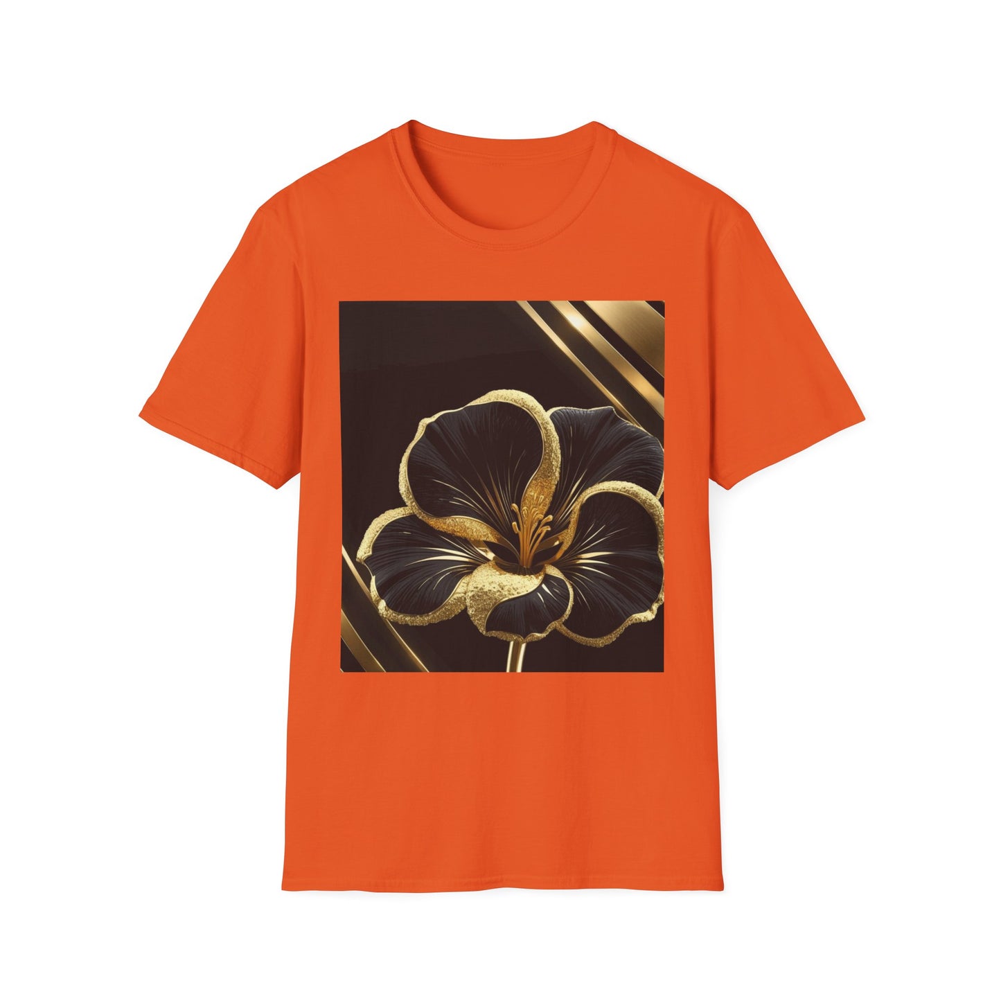 Elegant Floral T-Shirt | Softstyle Tee, Gift for Her